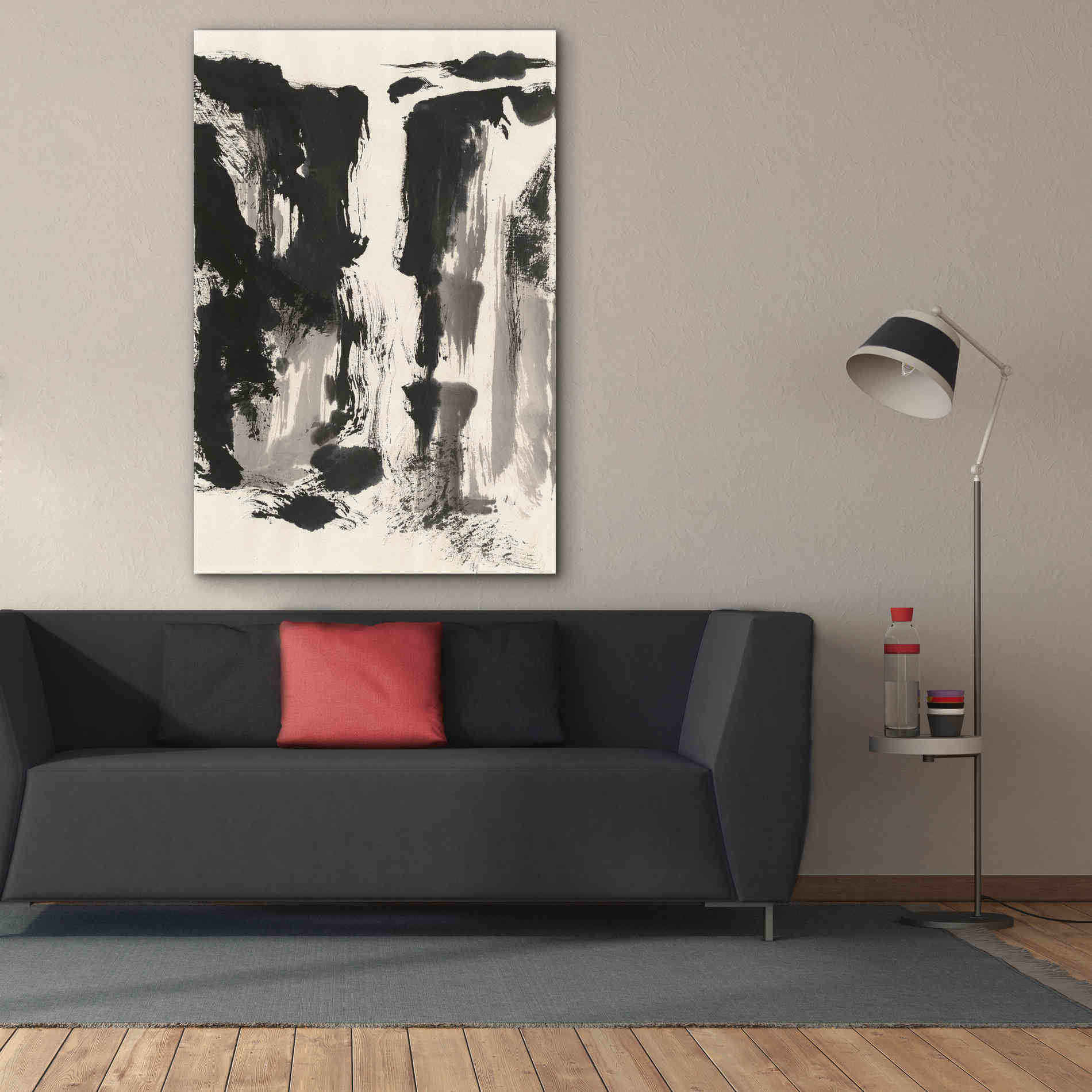 'Sumi Waterfall View IV' by Chris Paschke, Canvas Wall Art,40 x 60