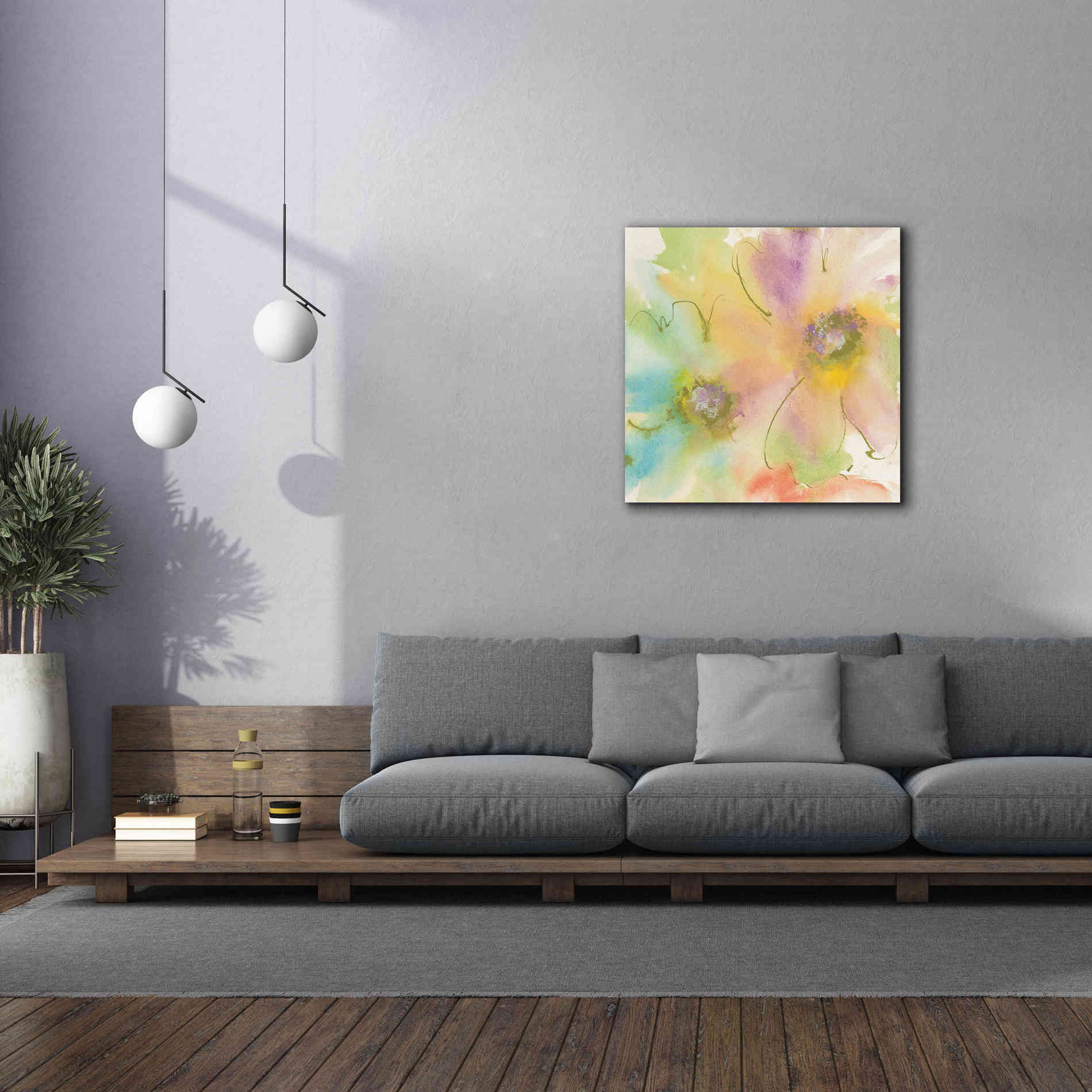 'Rainbow Cosmos II' by Chris Paschke, Canvas Wall Art,37 x 37