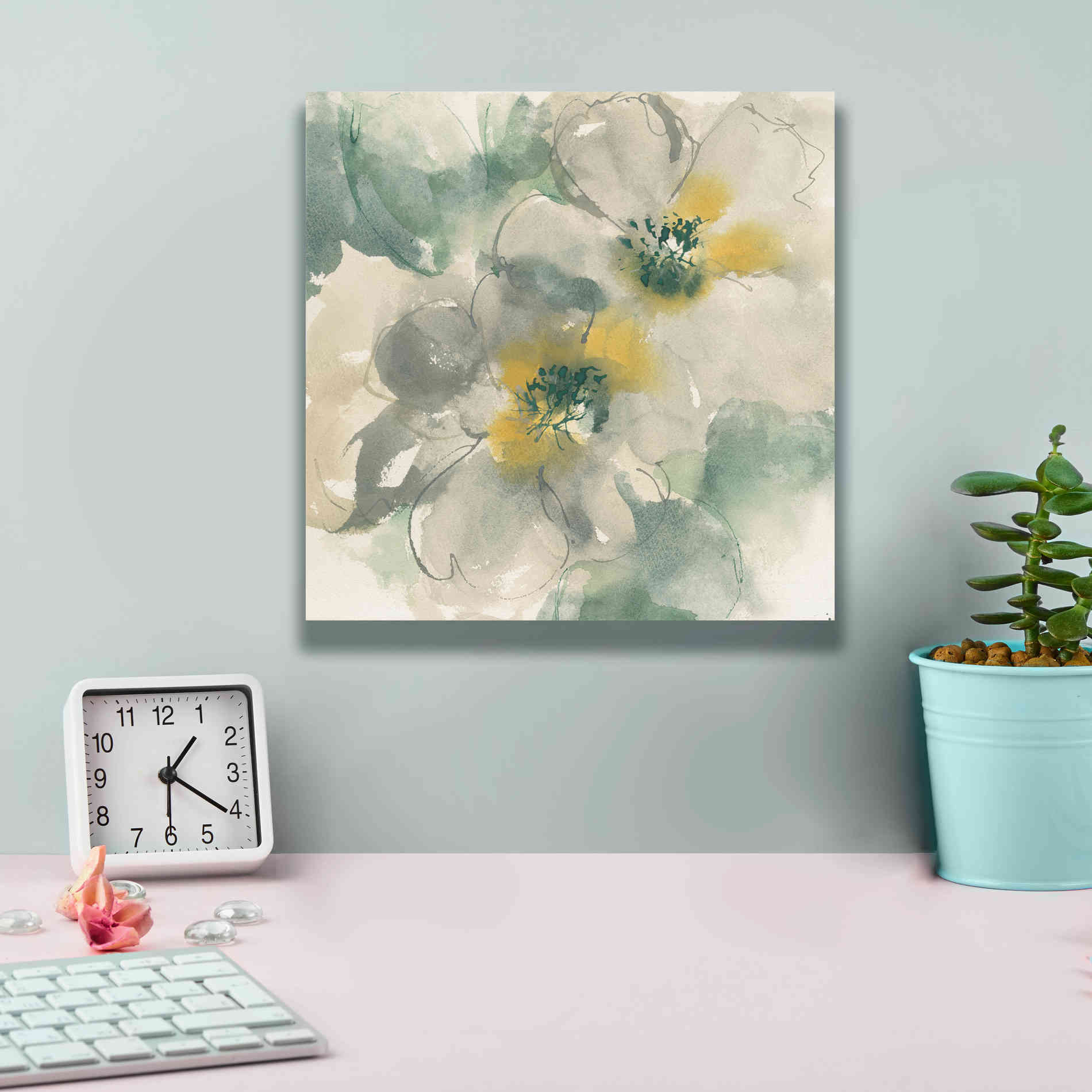 'Silver Quince I' by Chris Paschke, Canvas Wall Art,12 x 12