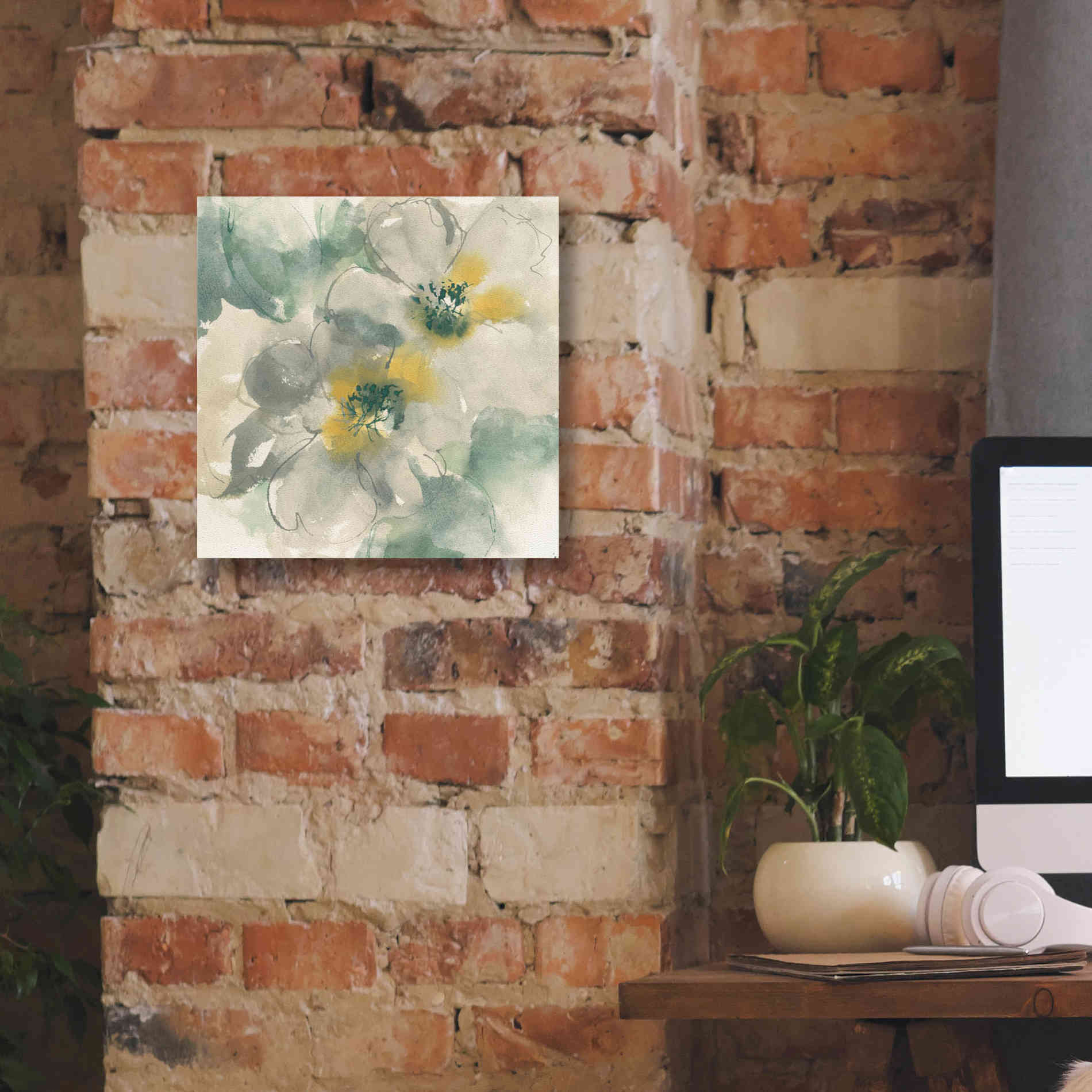 'Silver Quince I' by Chris Paschke, Canvas Wall Art,12 x 12