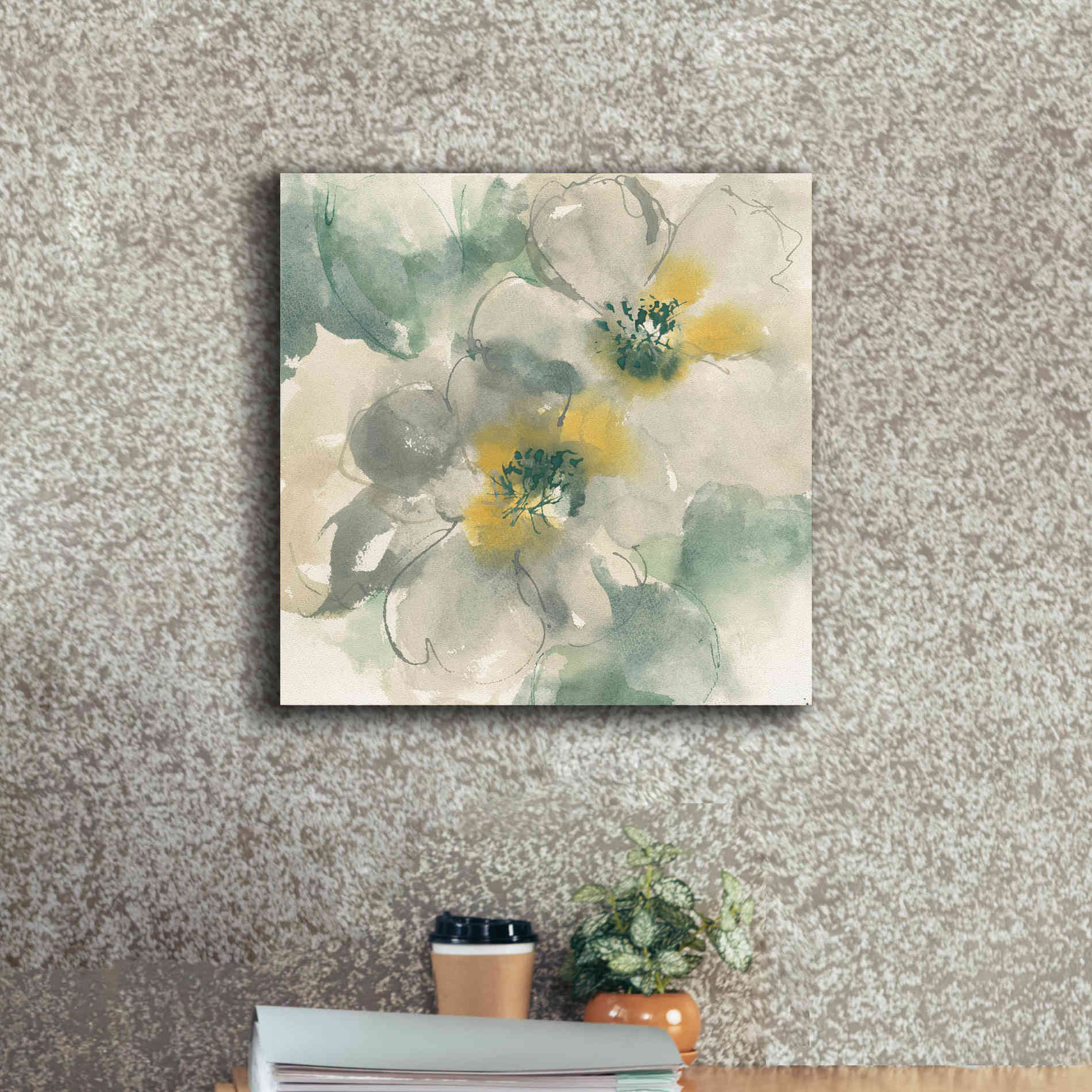 'Silver Quince I' by Chris Paschke, Canvas Wall Art,18 x 18