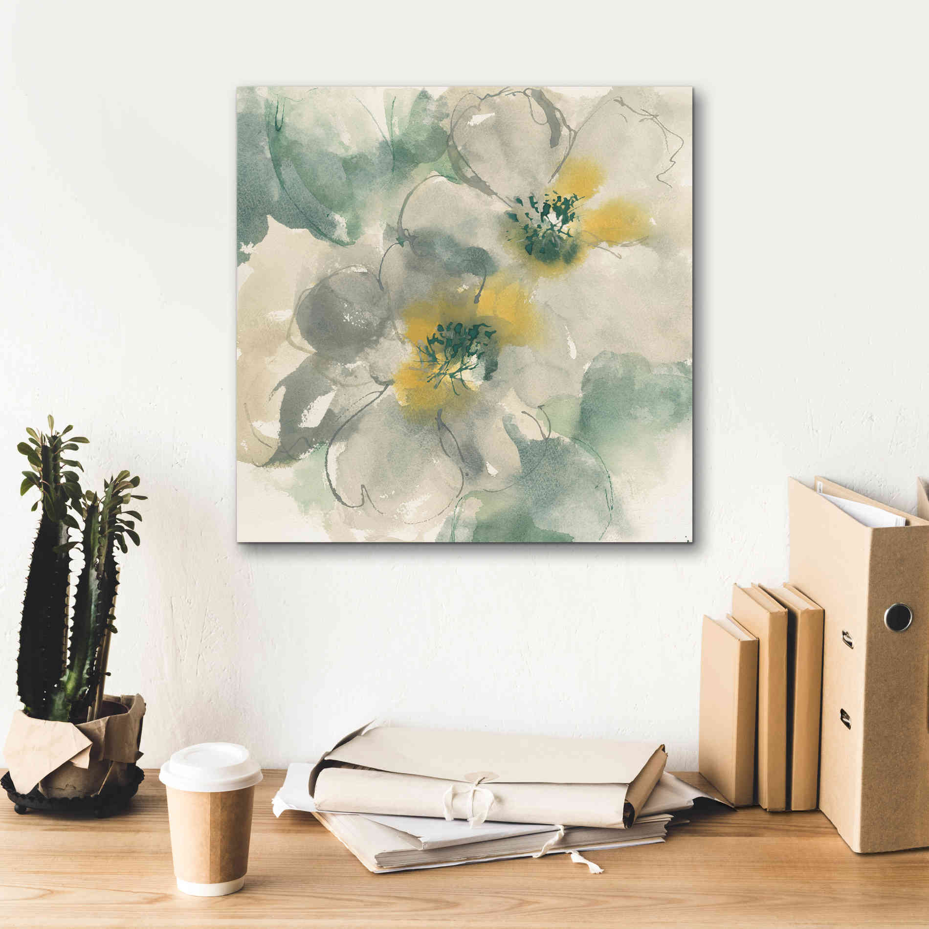 'Silver Quince I' by Chris Paschke, Canvas Wall Art,18 x 18