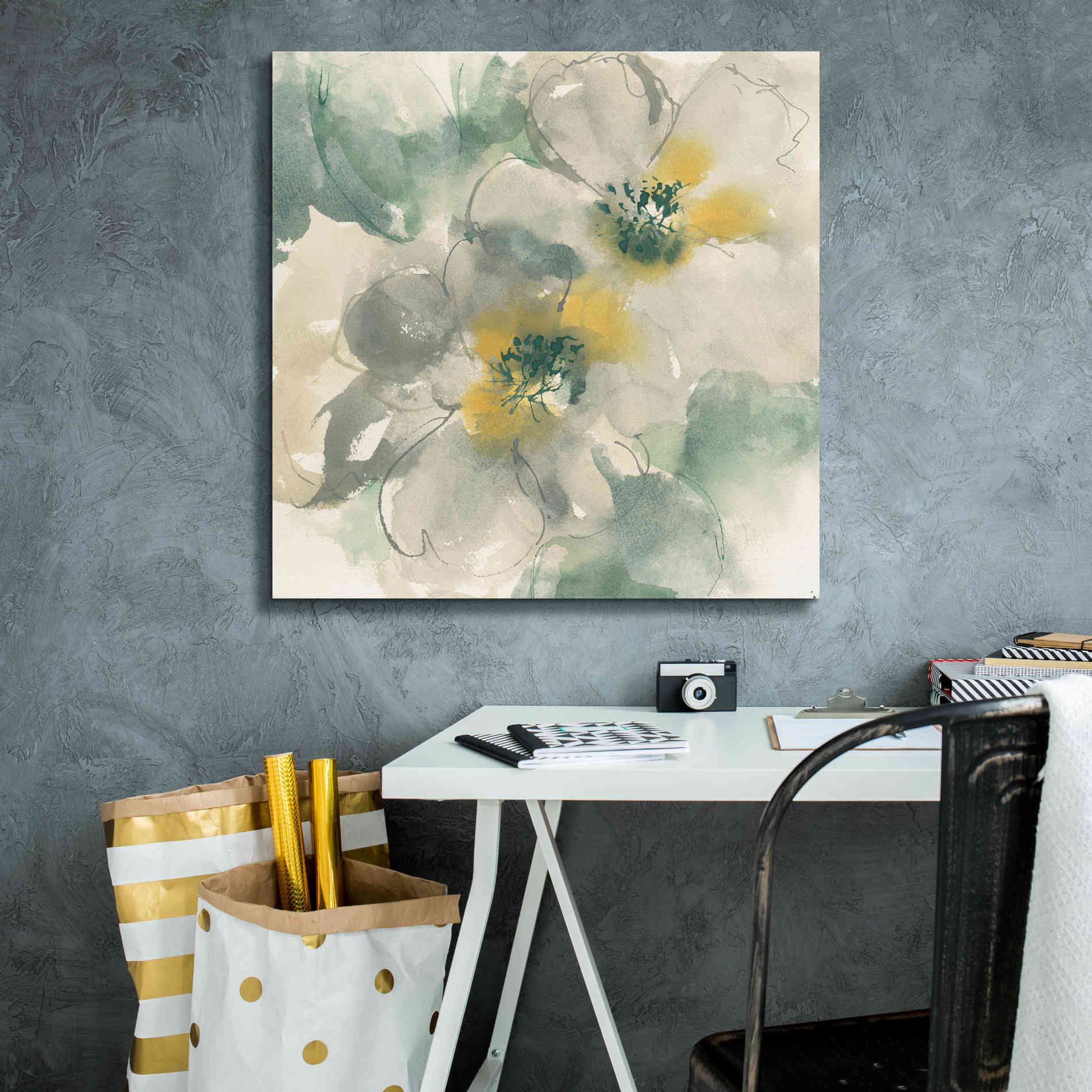 'Silver Quince I' by Chris Paschke, Canvas Wall Art,26 x 26