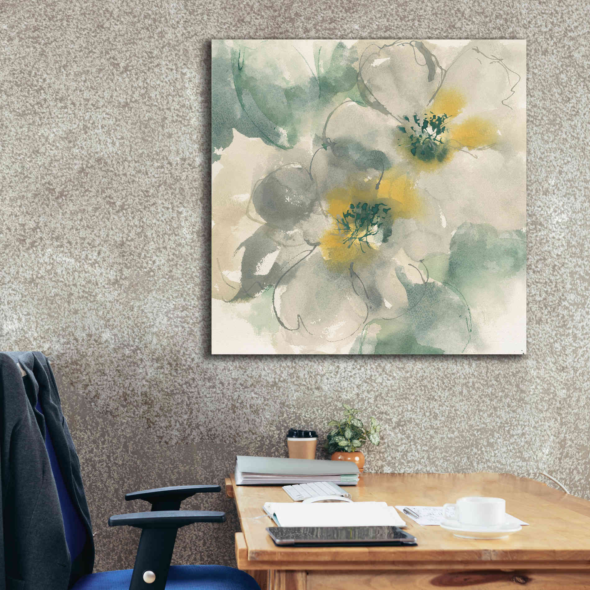 'Silver Quince I' by Chris Paschke, Canvas Wall Art,37 x 37