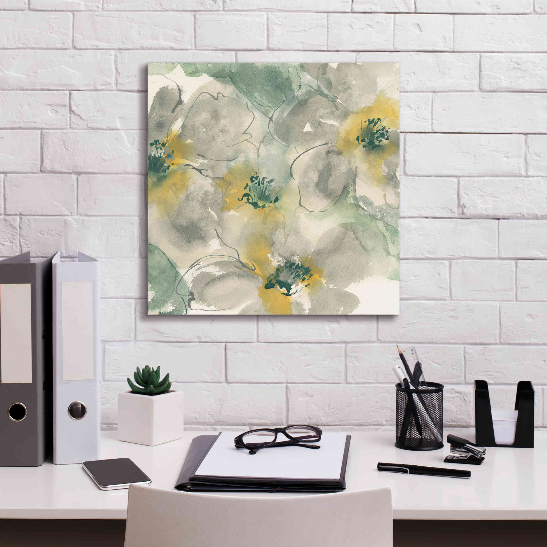 'Silver Quince II' by Chris Paschke, Canvas Wall Art,18 x 18