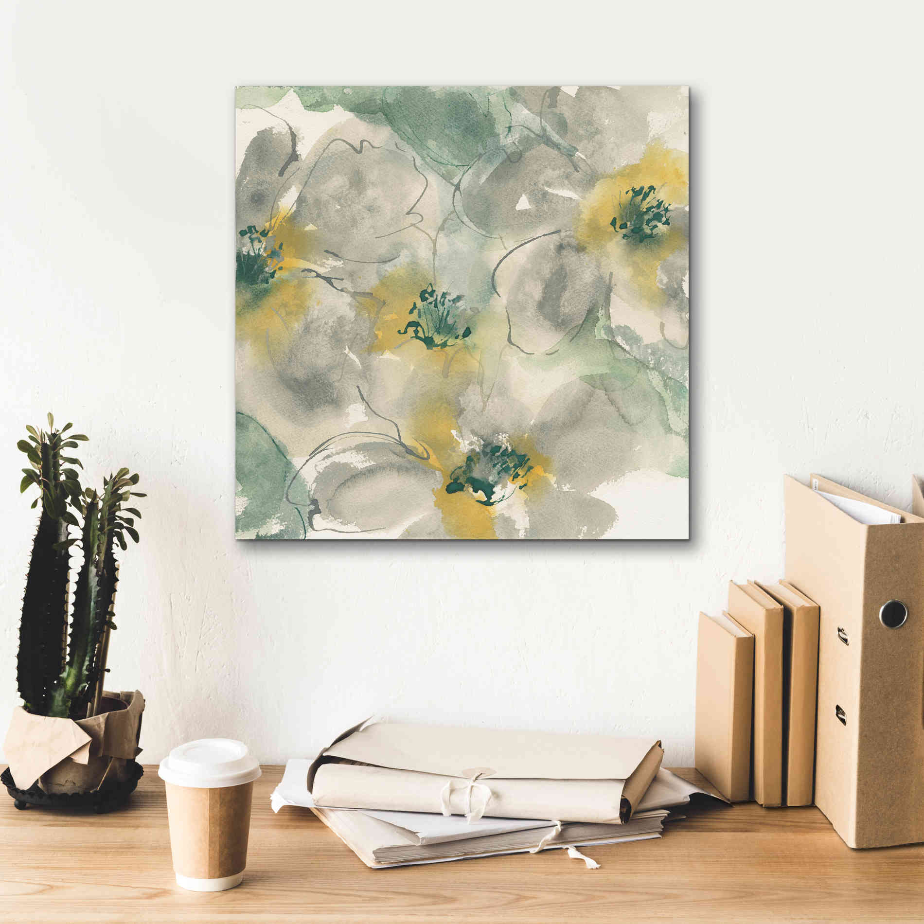 'Silver Quince II' by Chris Paschke, Canvas Wall Art,18 x 18