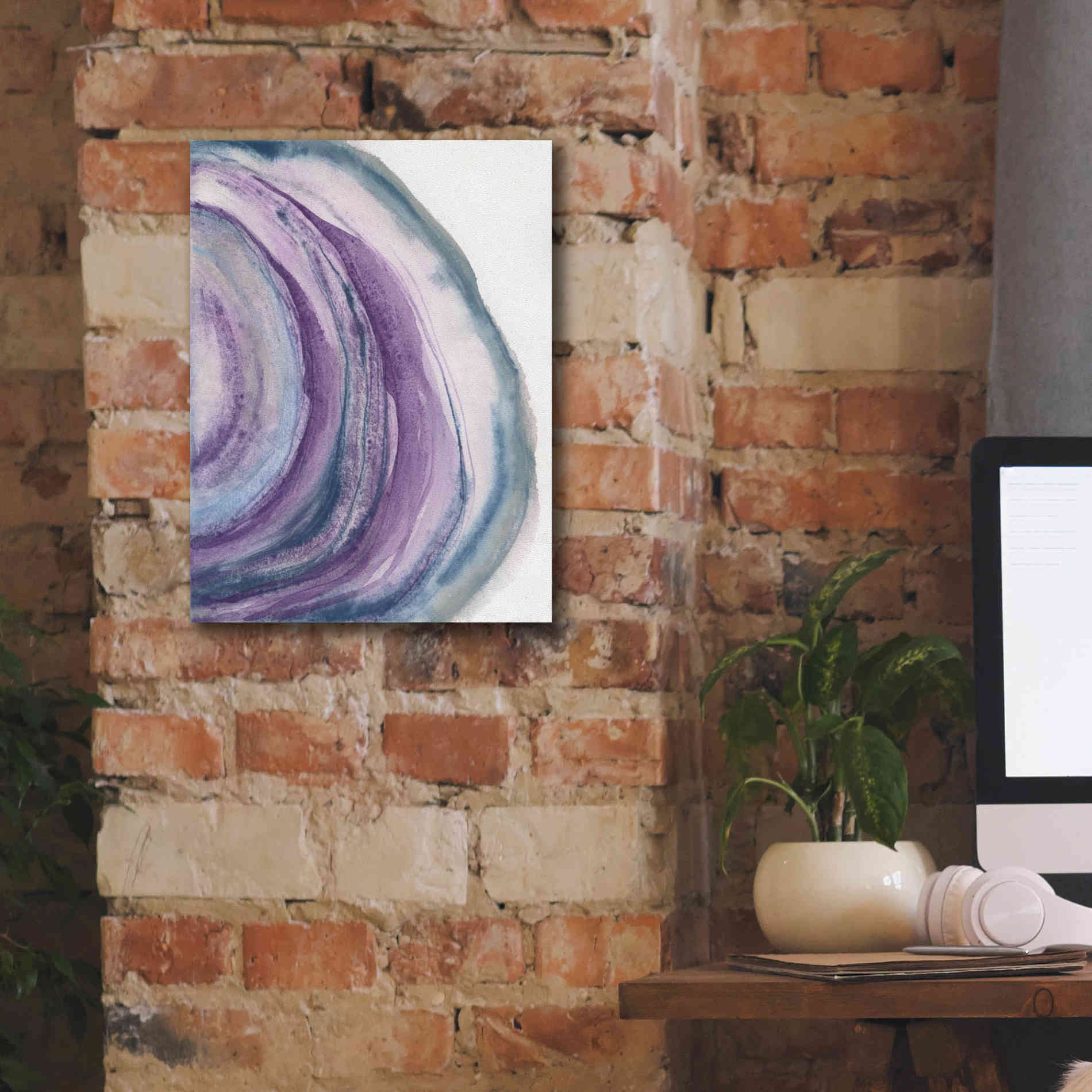 'Watercolor Geode II' by Chris Paschke, Canvas Wall Art,12 x 16