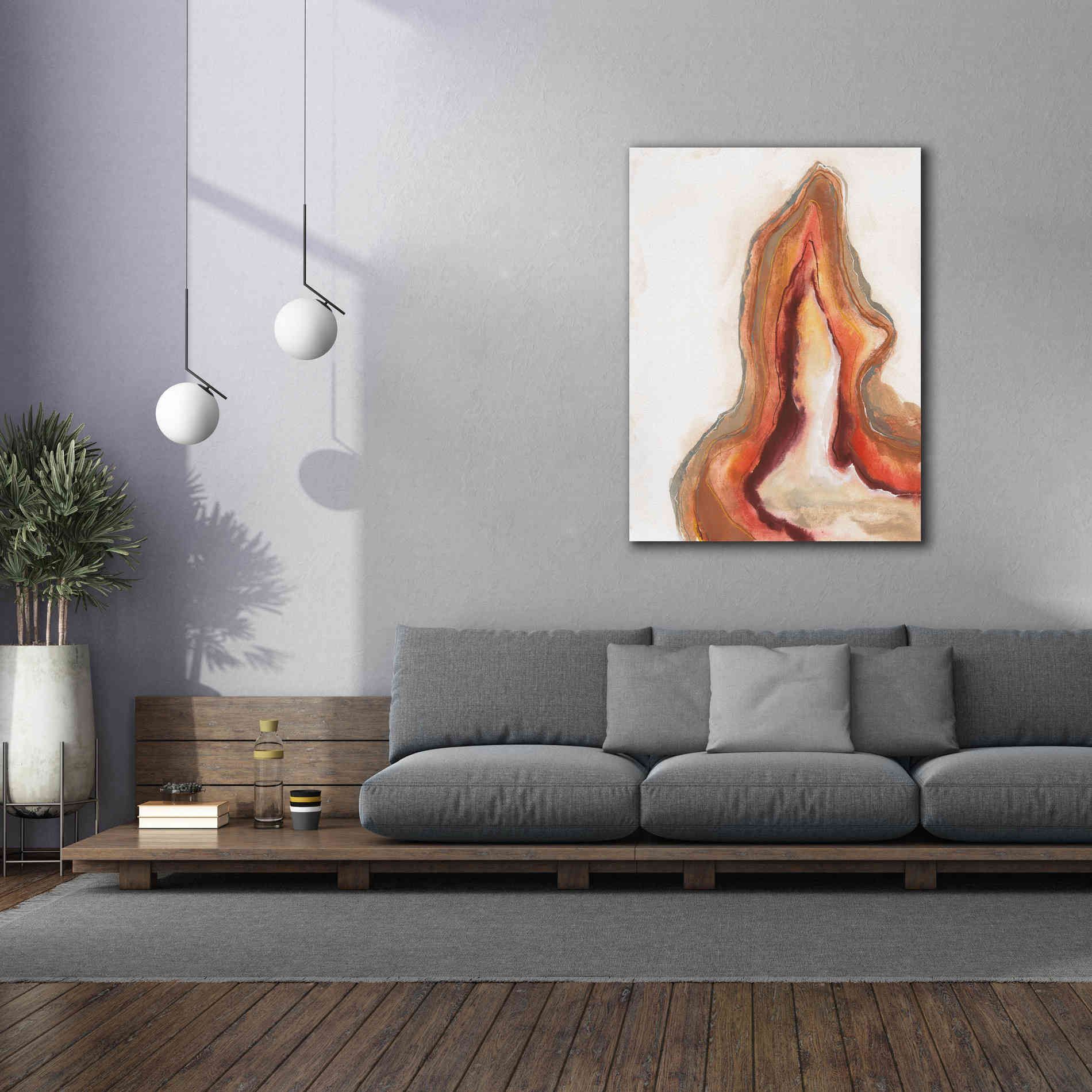 'Watercolor Geode VI' by Chris Paschke, Canvas Wall Art,40 x 54