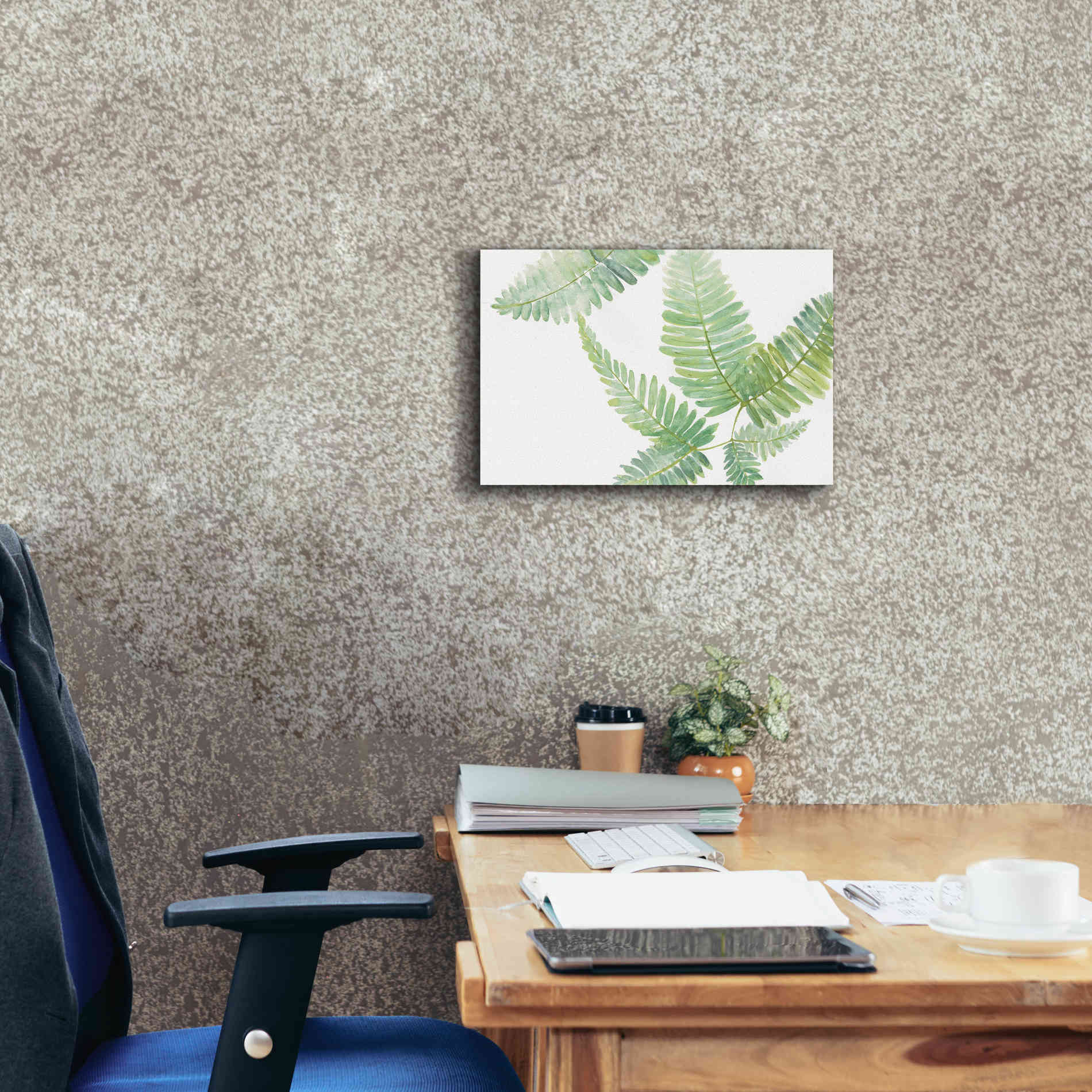 'Ferns II' by Chris Paschke, Canvas Wall Art,18 x 12