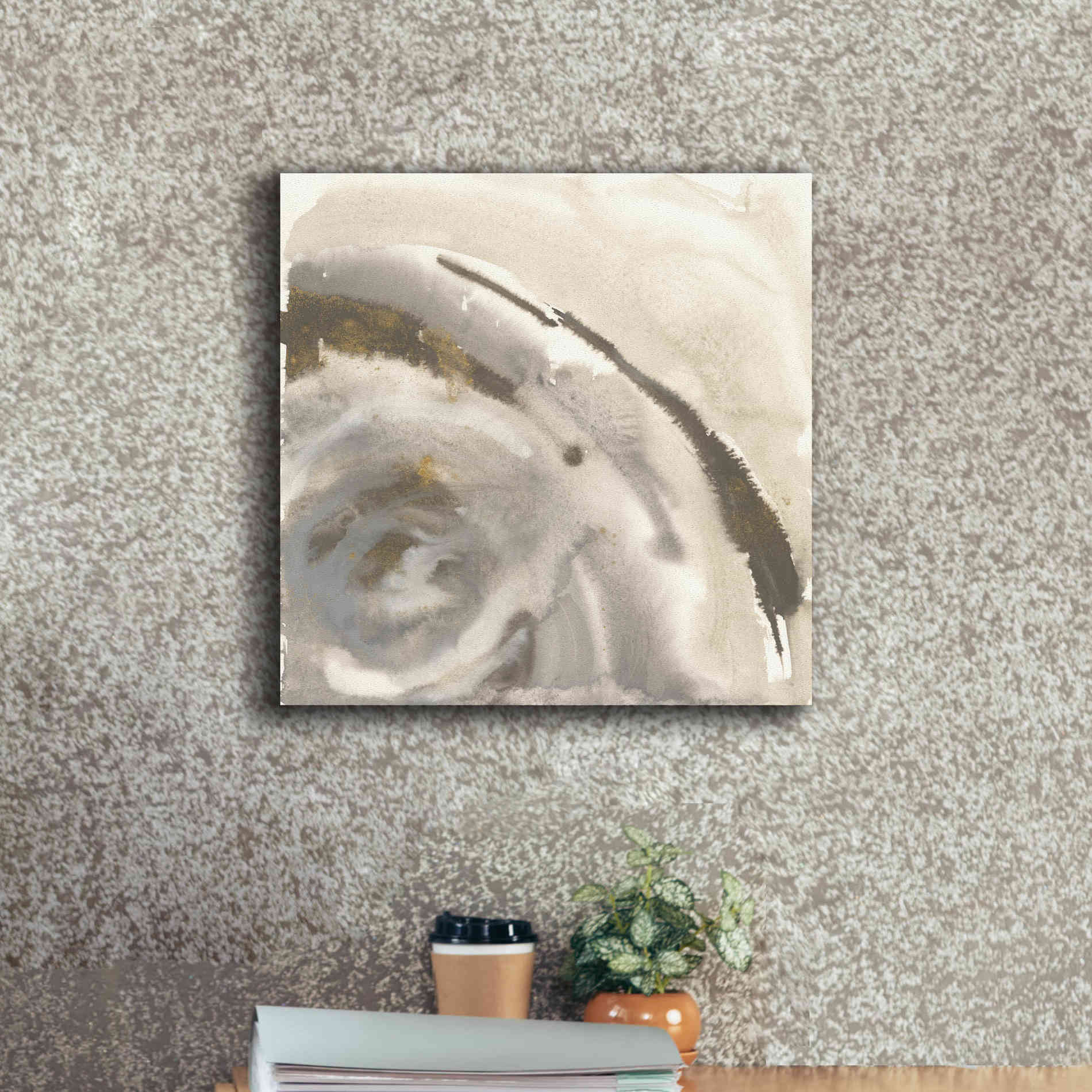 'Gold Dust Nebula I' by Chris Paschke, Canvas Wall Art,18 x 18