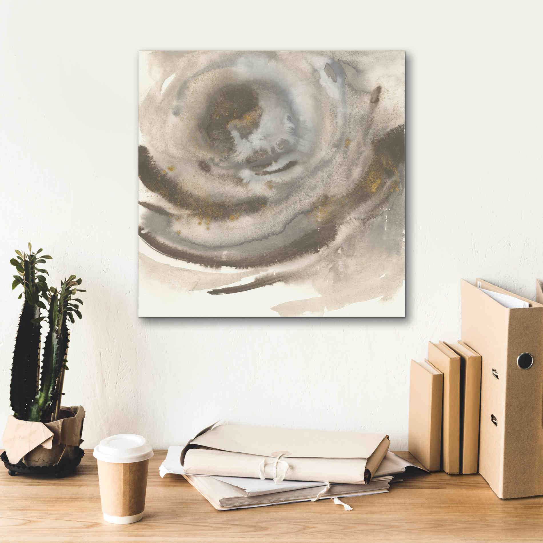 'Gold Dust Nebula II' by Chris Paschke, Canvas Wall Art,18 x 18