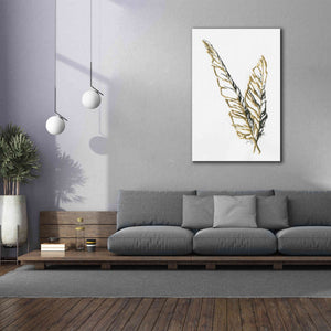 'Gilded Raven Feather' by Chris Paschke, Canvas Wall Art,40 x 60