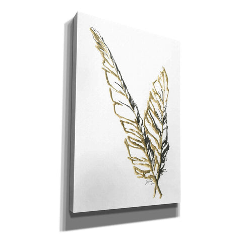 Image of 'Gilded Raven Feather' by Chris Paschke, Canvas Wall Art