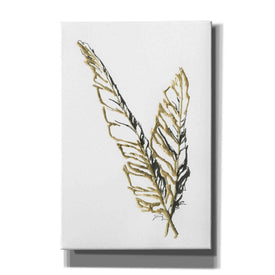 'Gilded Raven Feather' by Chris Paschke, Canvas Wall Art