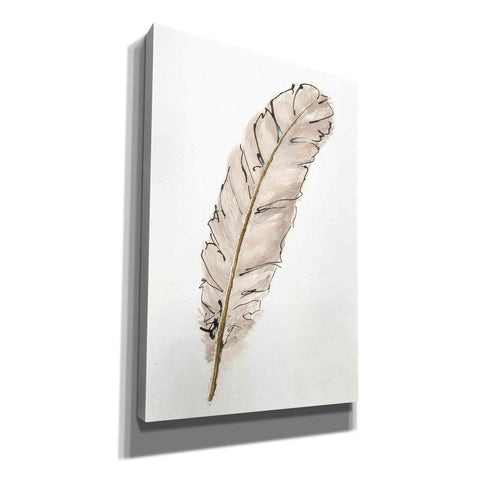Image of 'Gold Feathers IX' by Chris Paschke, Canvas Wall Art