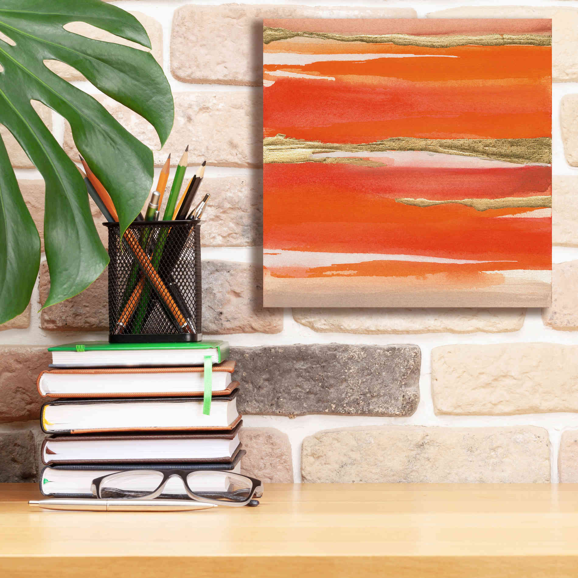 'Gilded Mandarin I' by Chris Paschke, Canvas Wall Art,12 x 12