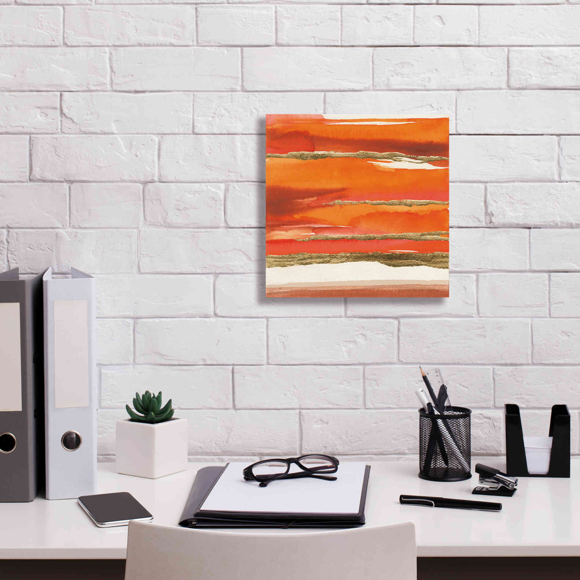 'Gilded Mandarin II' by Chris Paschke, Canvas Wall Art,12 x 12