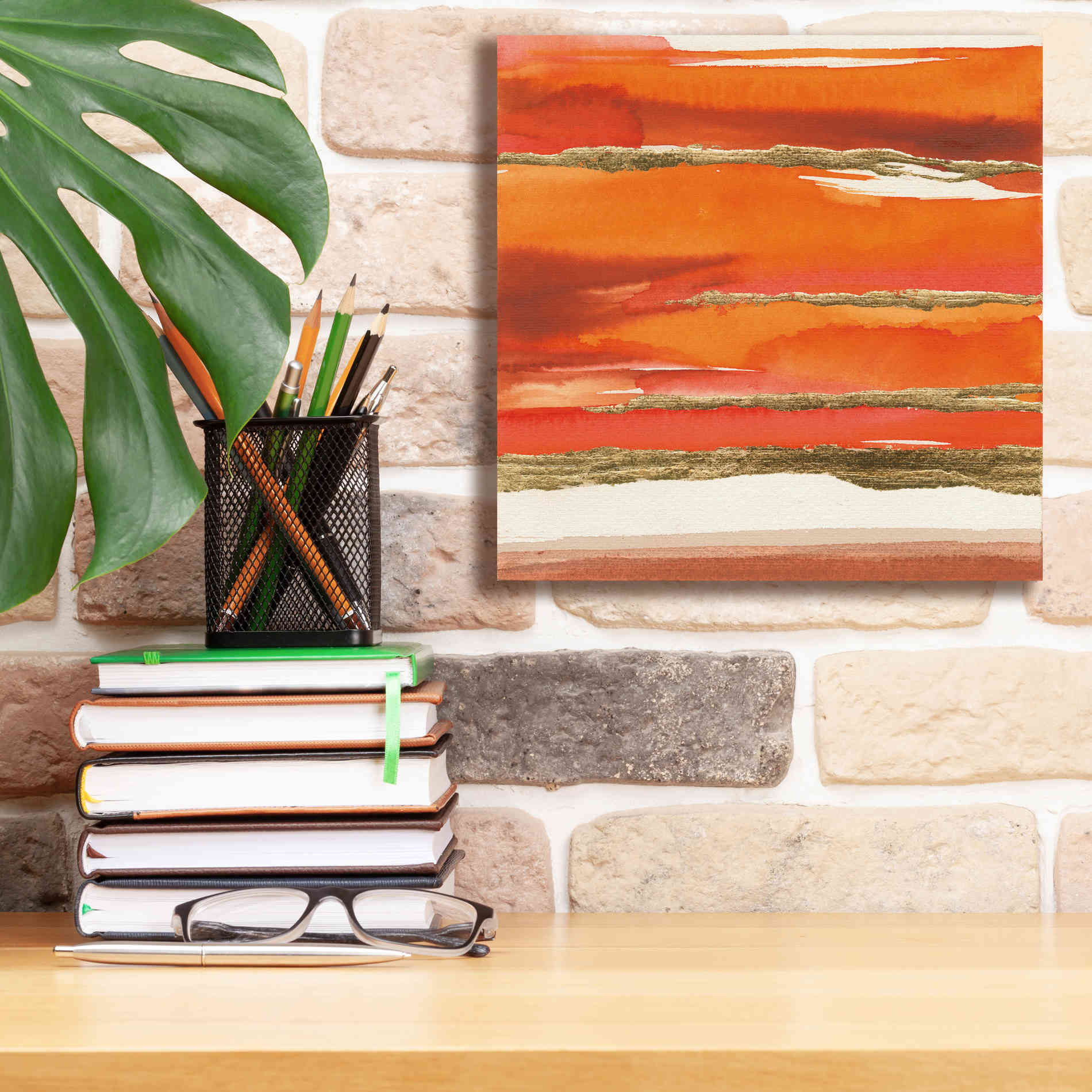 'Gilded Mandarin II' by Chris Paschke, Canvas Wall Art,12 x 12