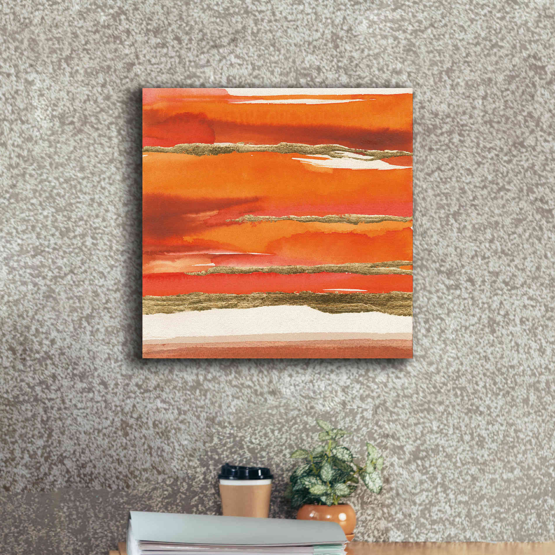 'Gilded Mandarin II' by Chris Paschke, Canvas Wall Art,18 x 18