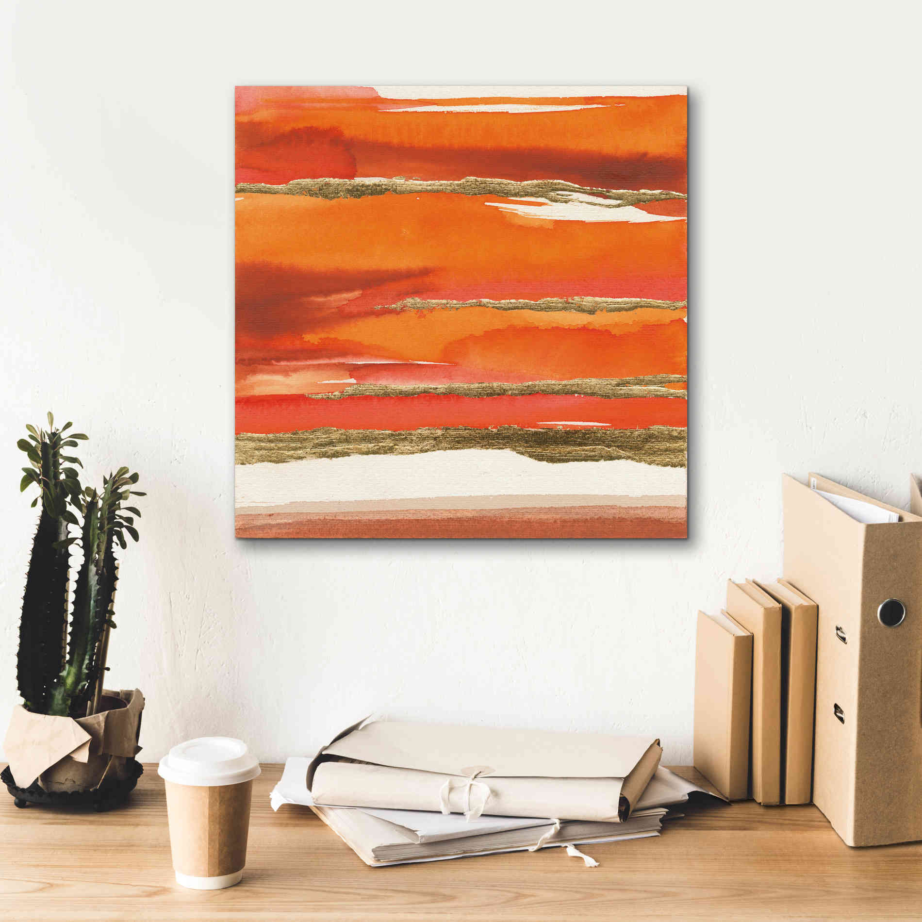 'Gilded Mandarin II' by Chris Paschke, Canvas Wall Art,18 x 18