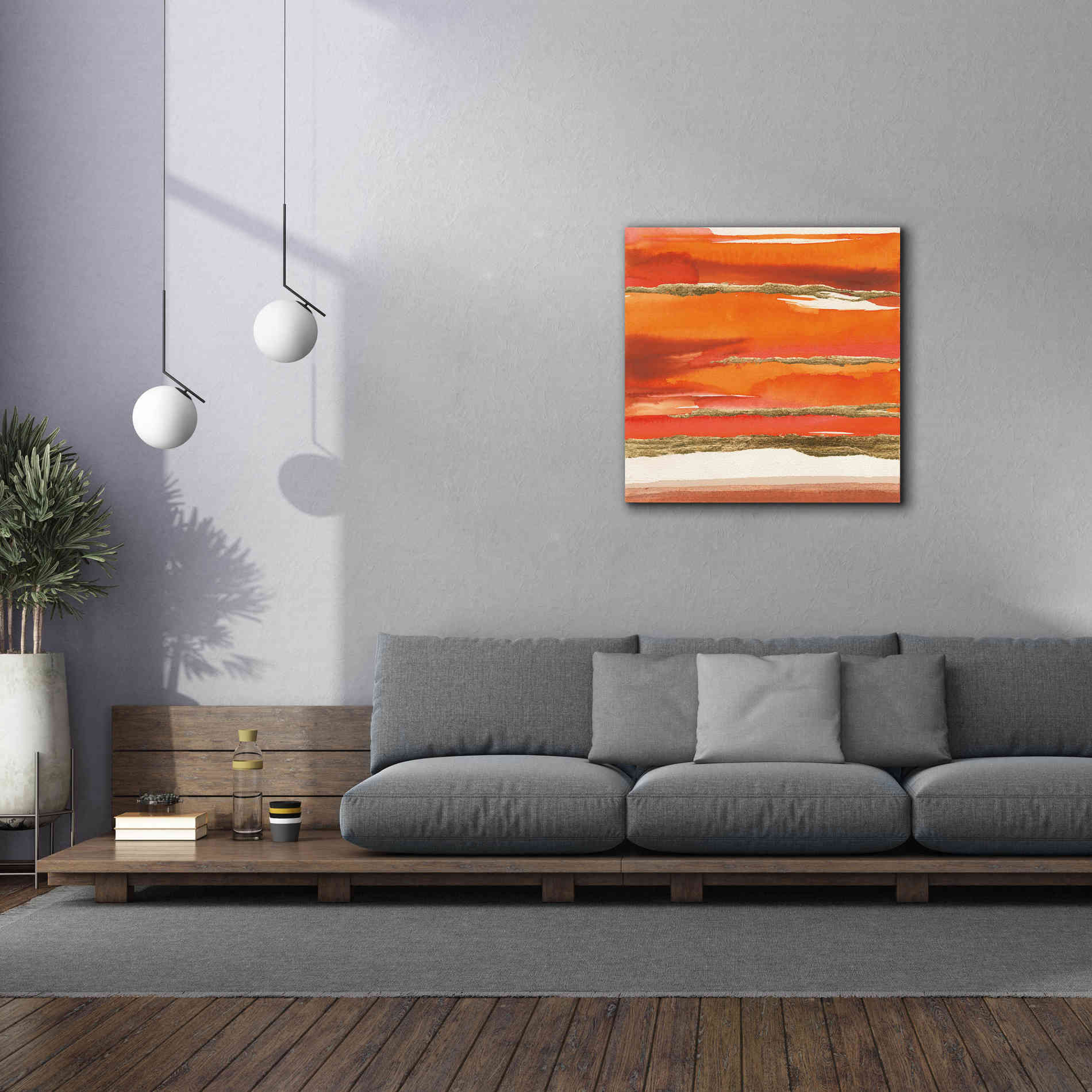 'Gilded Mandarin II' by Chris Paschke, Canvas Wall Art,37 x 37