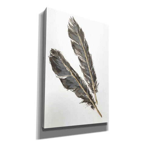 Image of 'Gold Feathers III' by Chris Paschke, Canvas Wall Art