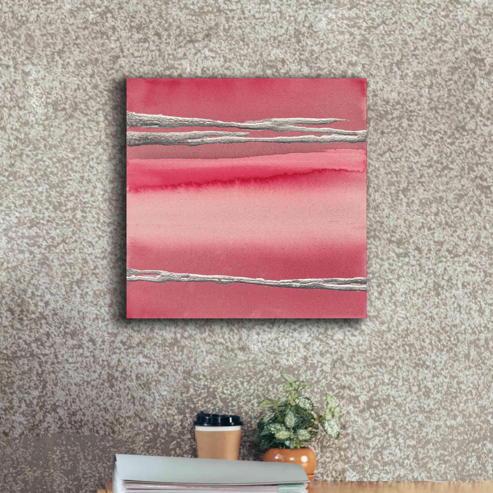 'Silver Rose I' by Chris Paschke, Canvas Wall Art,18 x 18