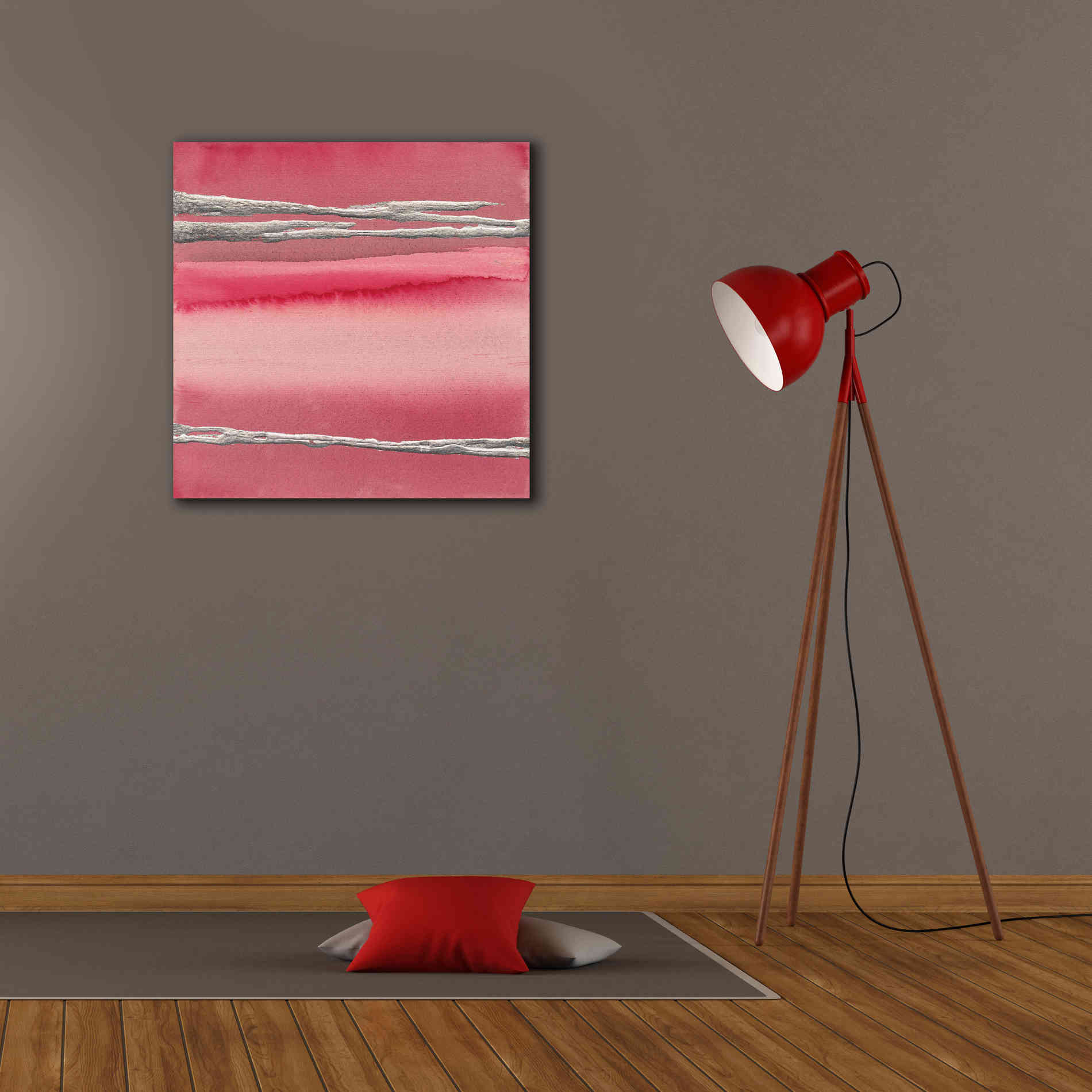 'Silver Rose I' by Chris Paschke, Canvas Wall Art,26 x 26