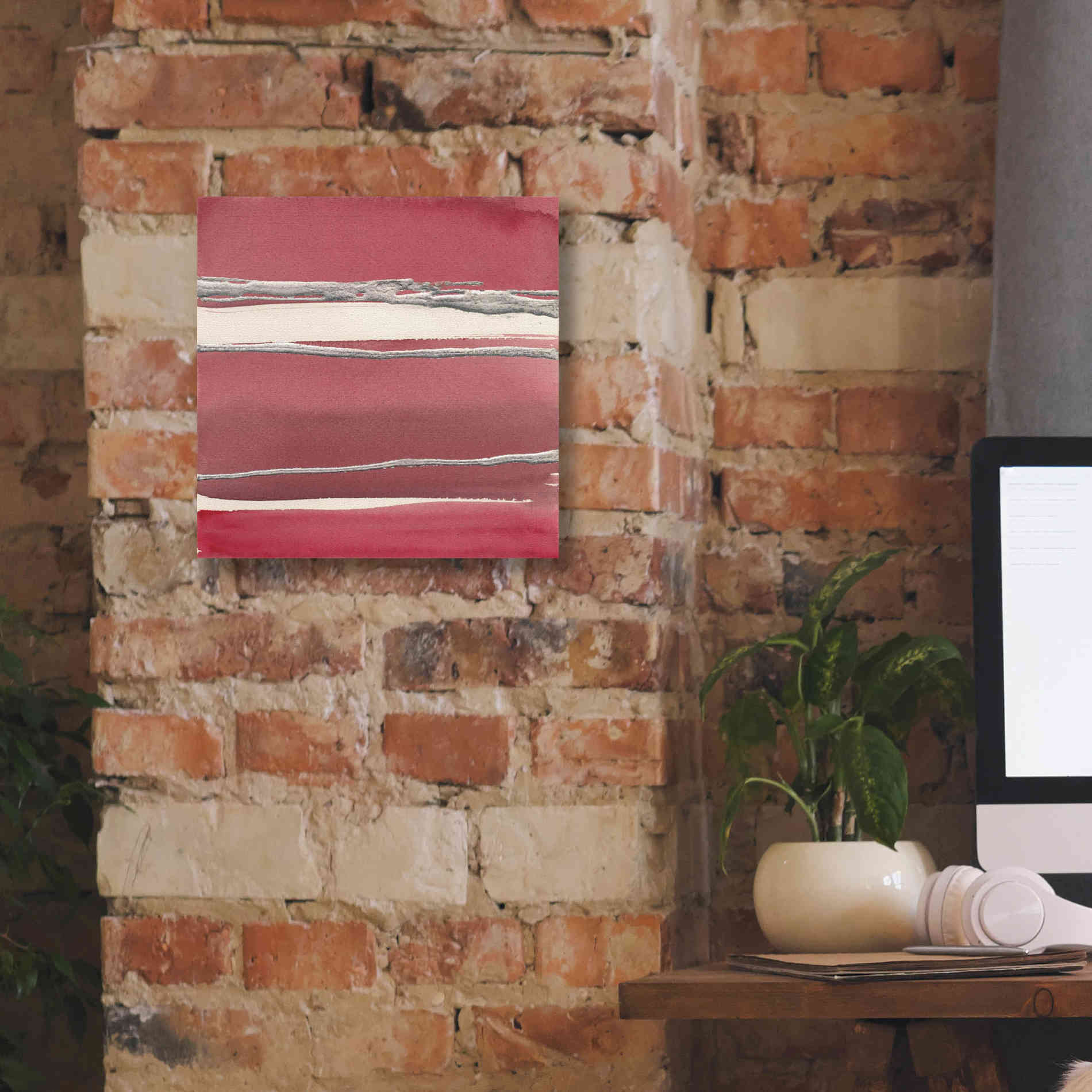 'Silver Rose II' by Chris Paschke, Canvas Wall Art,12 x 12