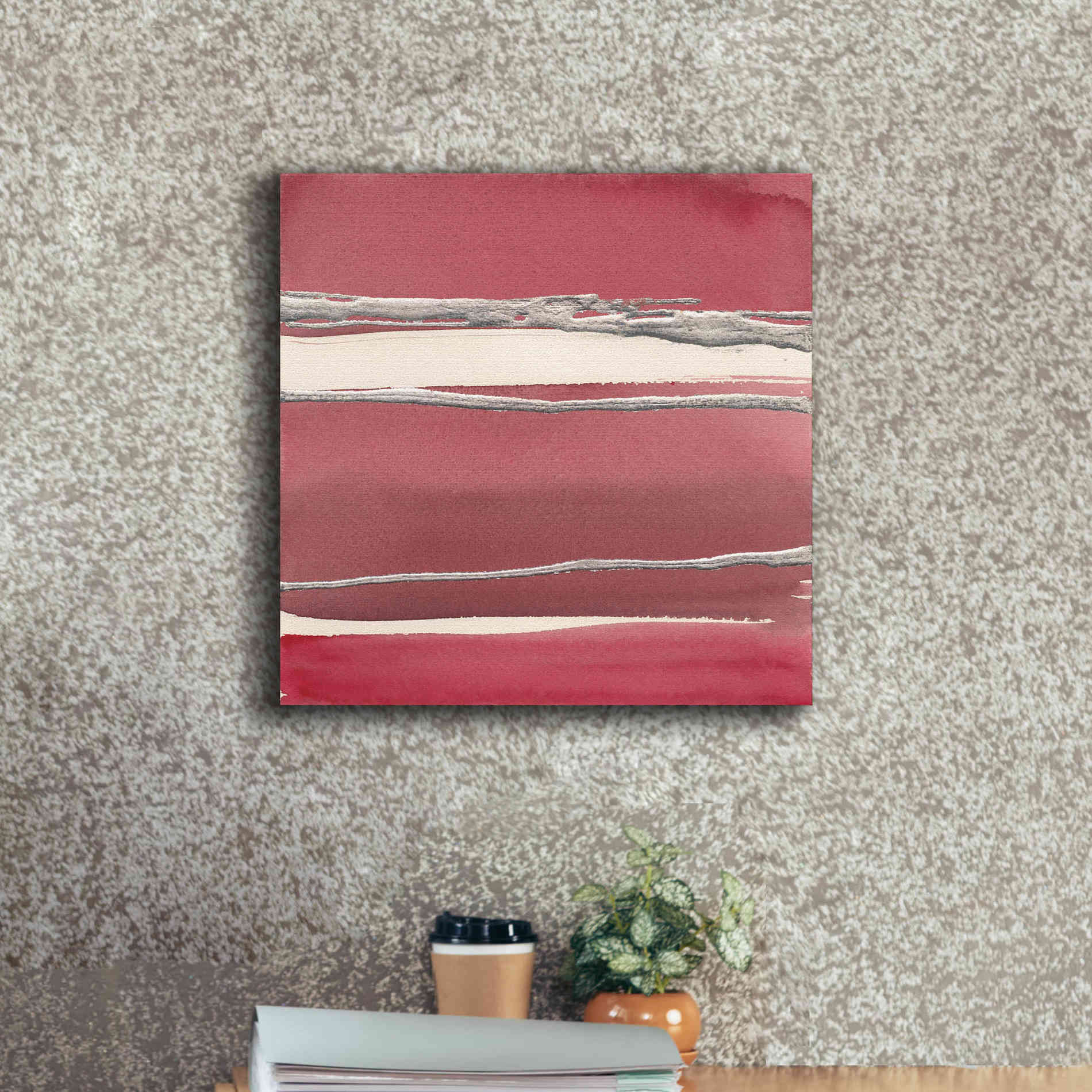 'Silver Rose II' by Chris Paschke, Canvas Wall Art,18 x 18