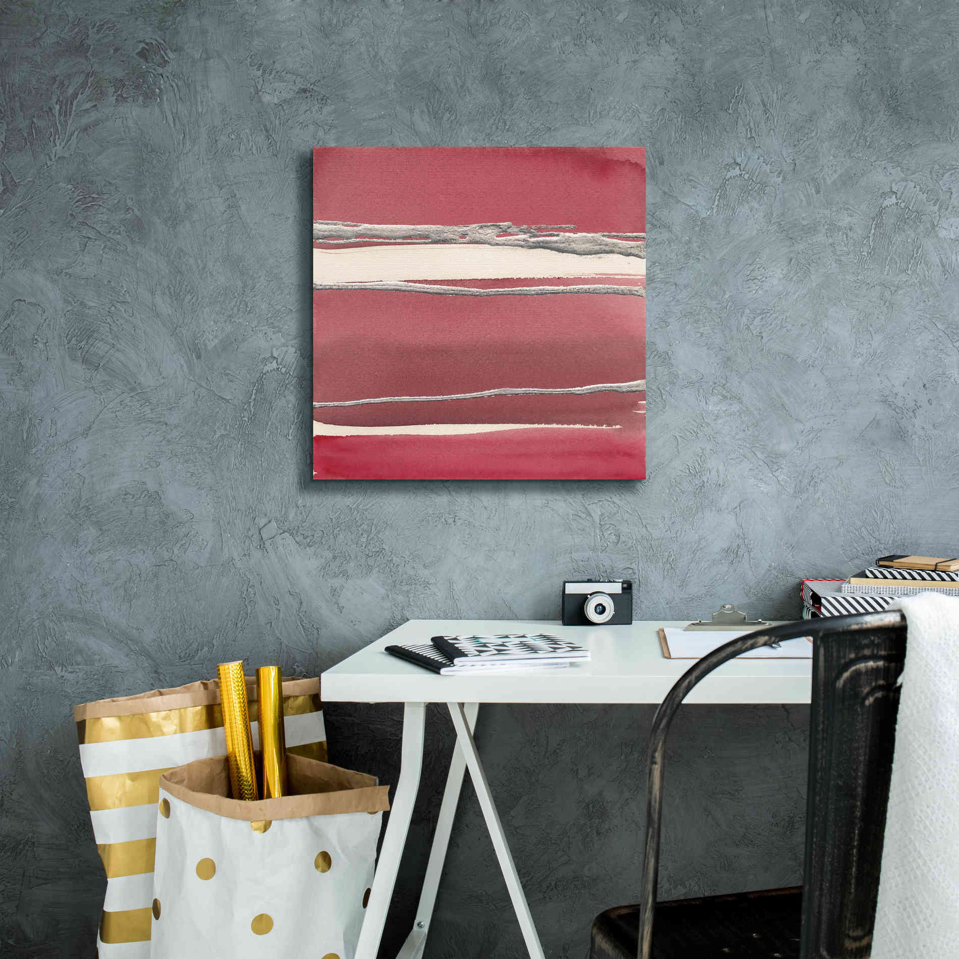 'Silver Rose II' by Chris Paschke, Canvas Wall Art,18 x 18