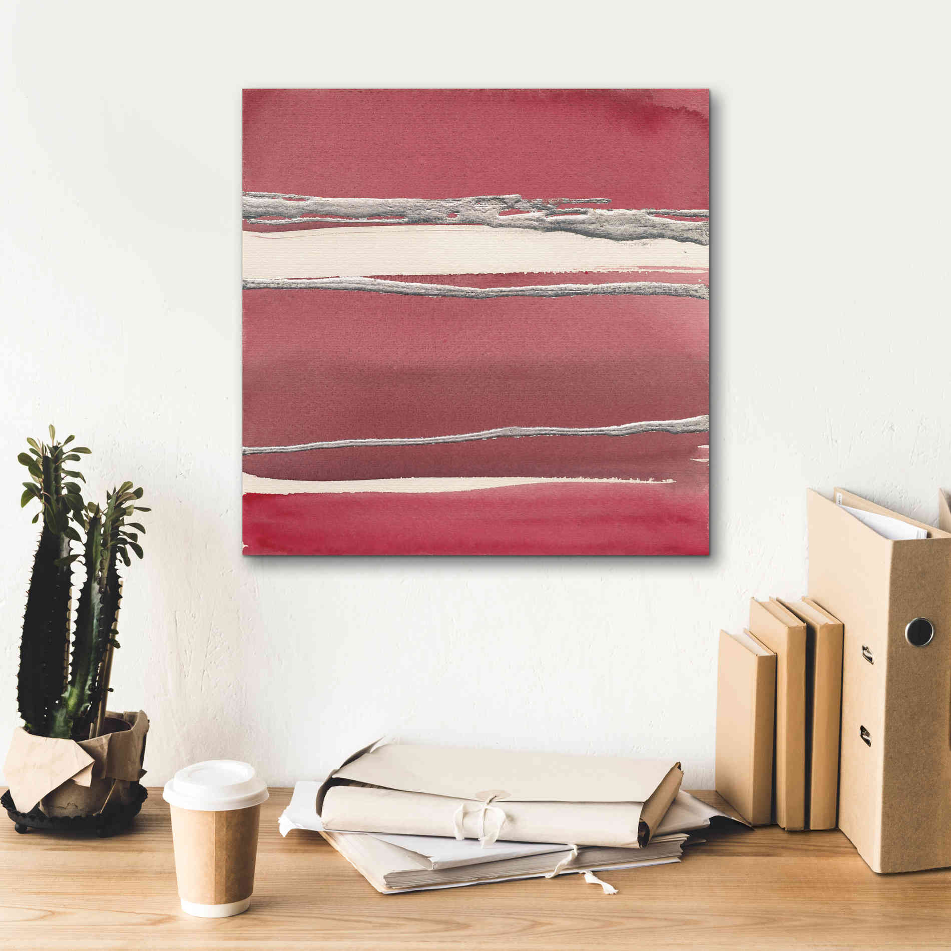 'Silver Rose II' by Chris Paschke, Canvas Wall Art,18 x 18