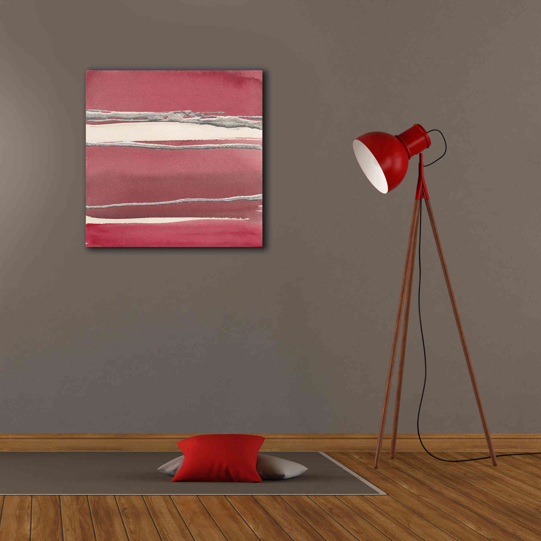 'Silver Rose II' by Chris Paschke, Canvas Wall Art,26 x 26