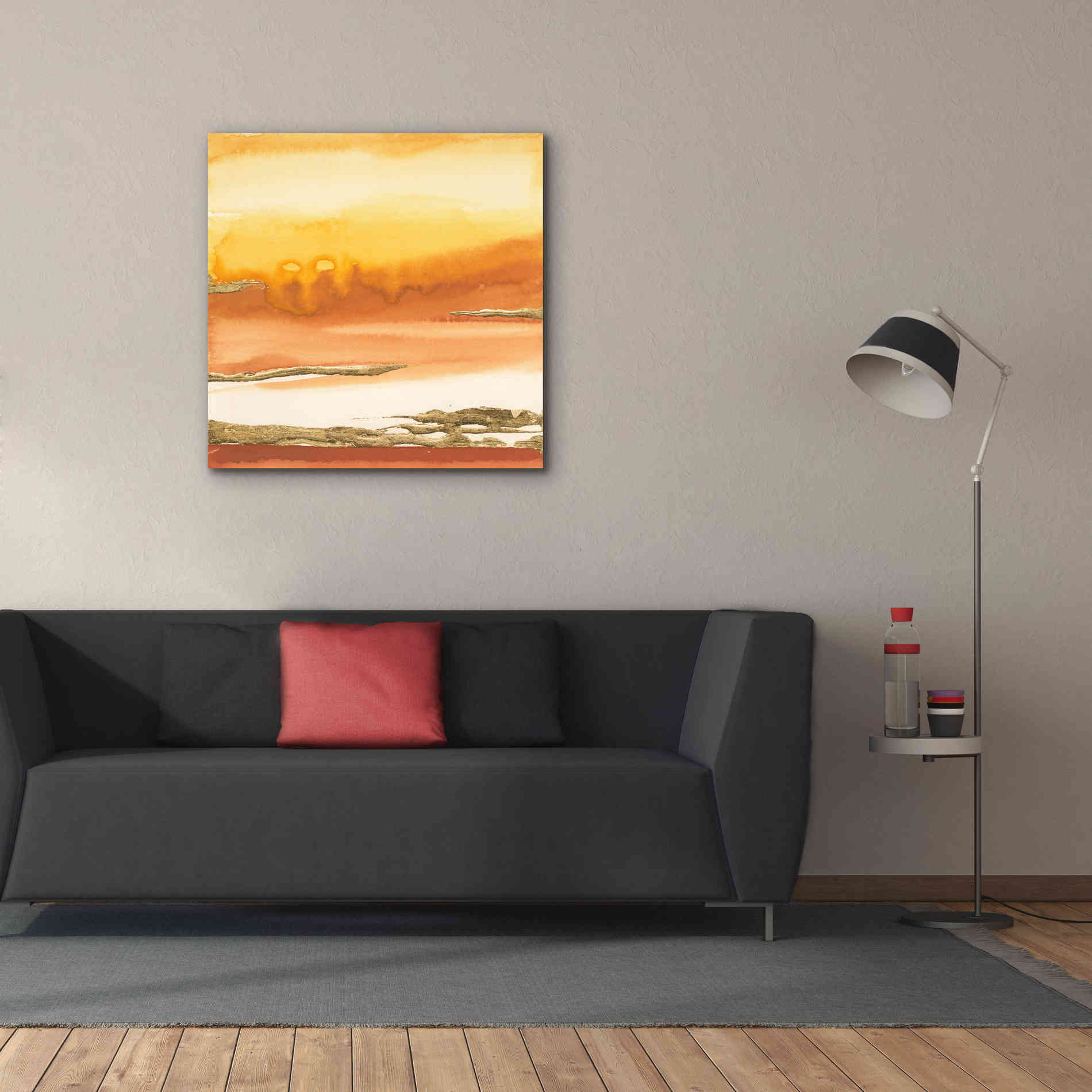 'Gilded Amber I' by Chris Paschke, Canvas Wall Art,37 x 37