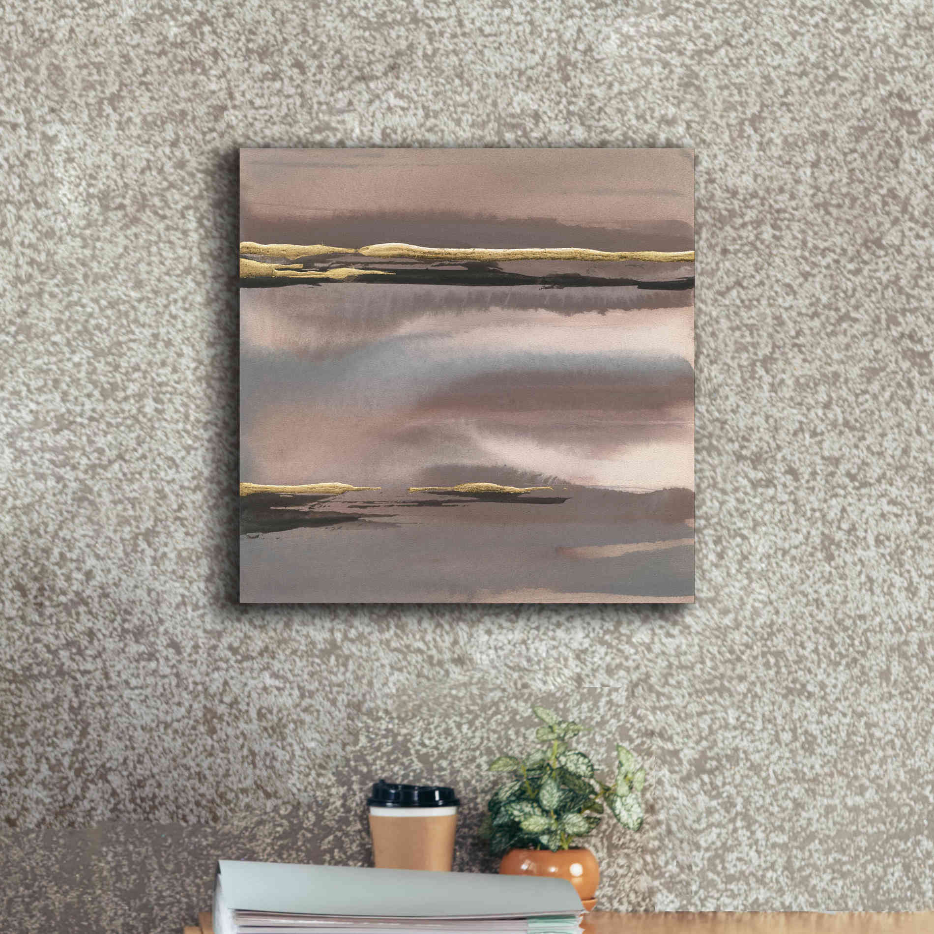 'Gilded Morning Fog I' by Chris Paschke, Canvas Wall Art,18 x 18