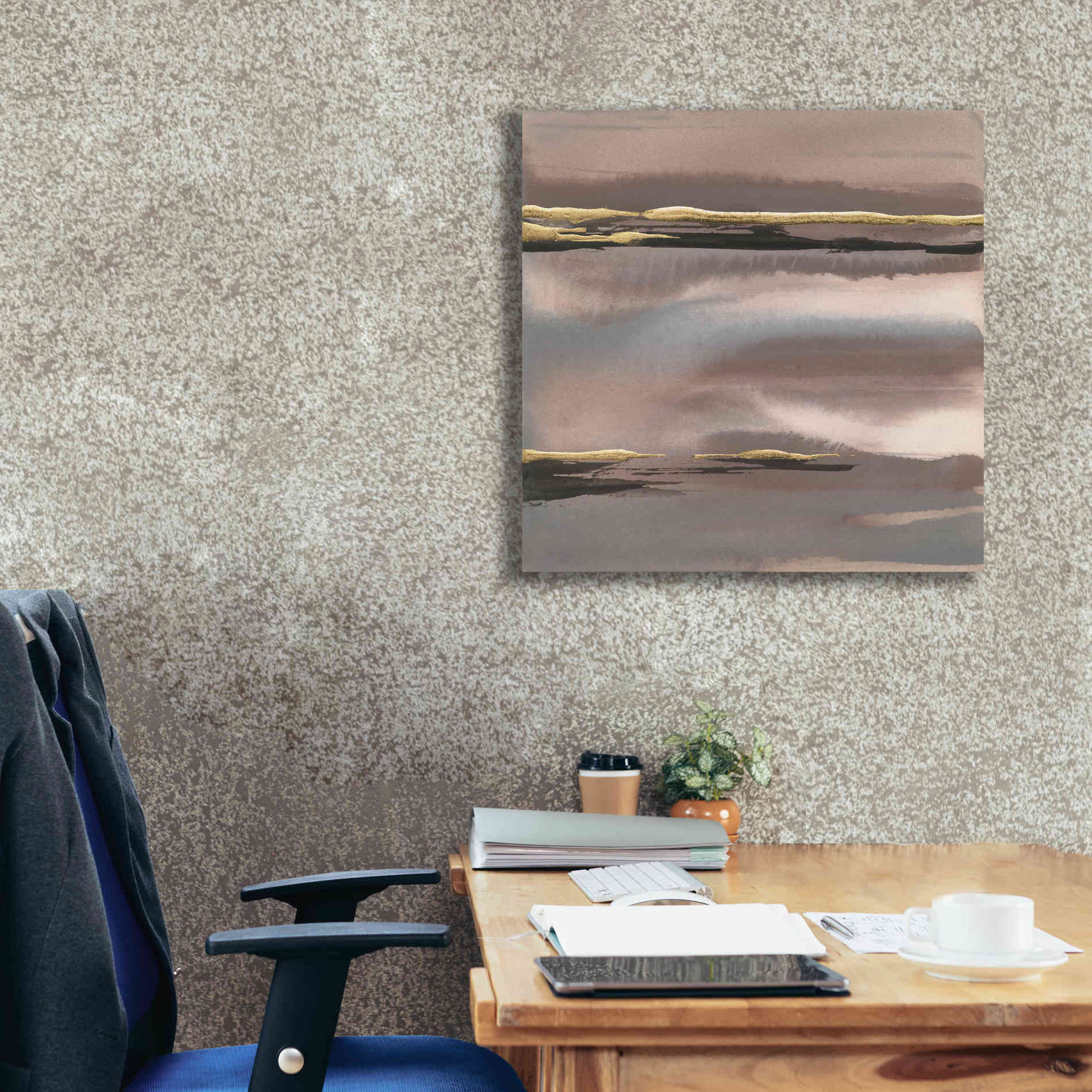 'Gilded Morning Fog I' by Chris Paschke, Canvas Wall Art,26 x 26