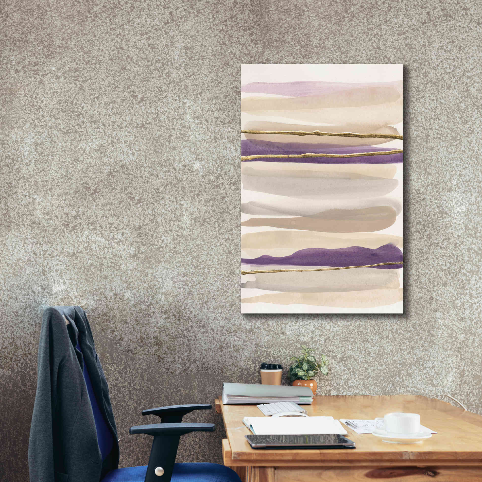 'Gilded Amethyst II' by Chris Paschke, Canvas Wall Art,26 x 40