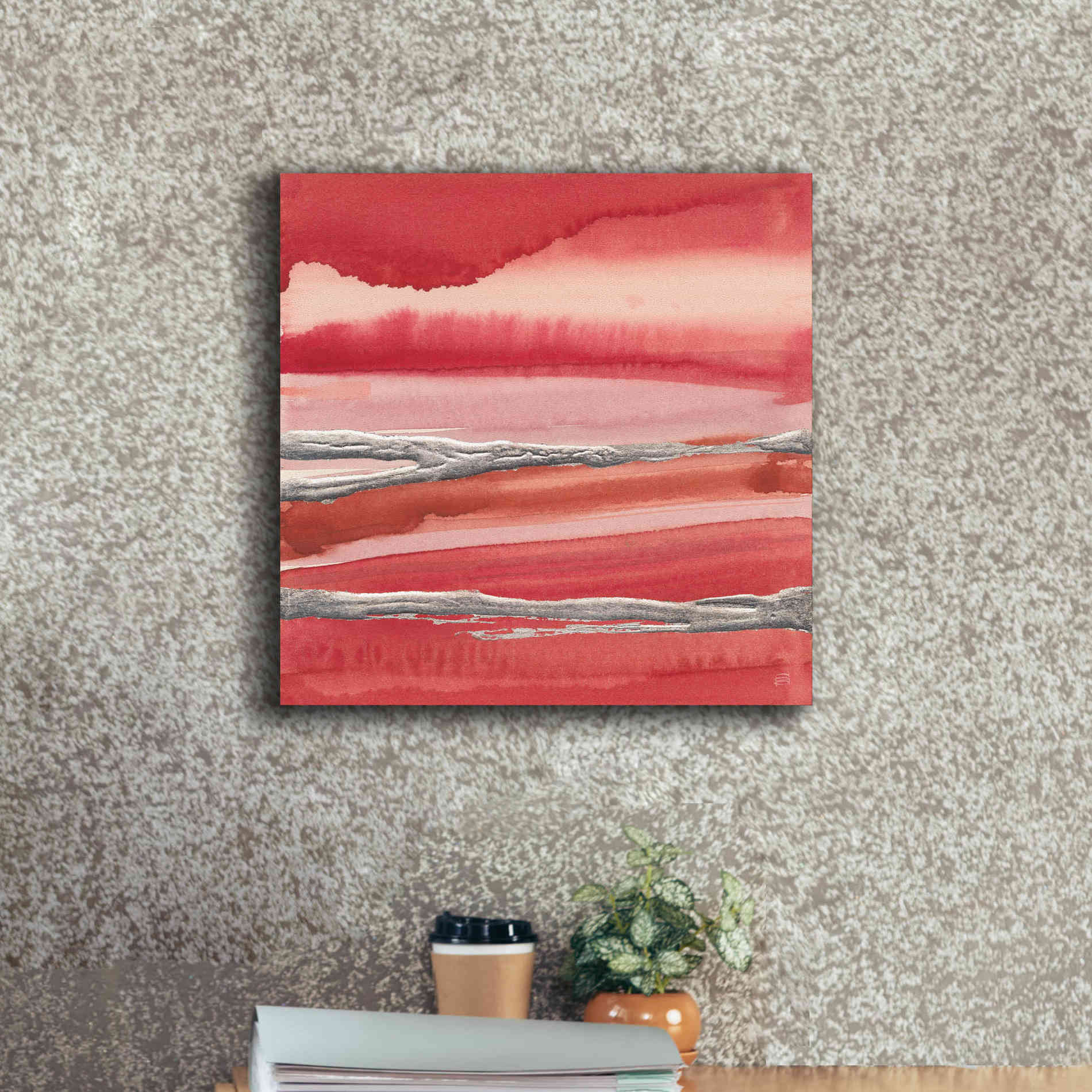 'Silver Marsh' by Chris Paschke, Canvas Wall Art,18 x 18