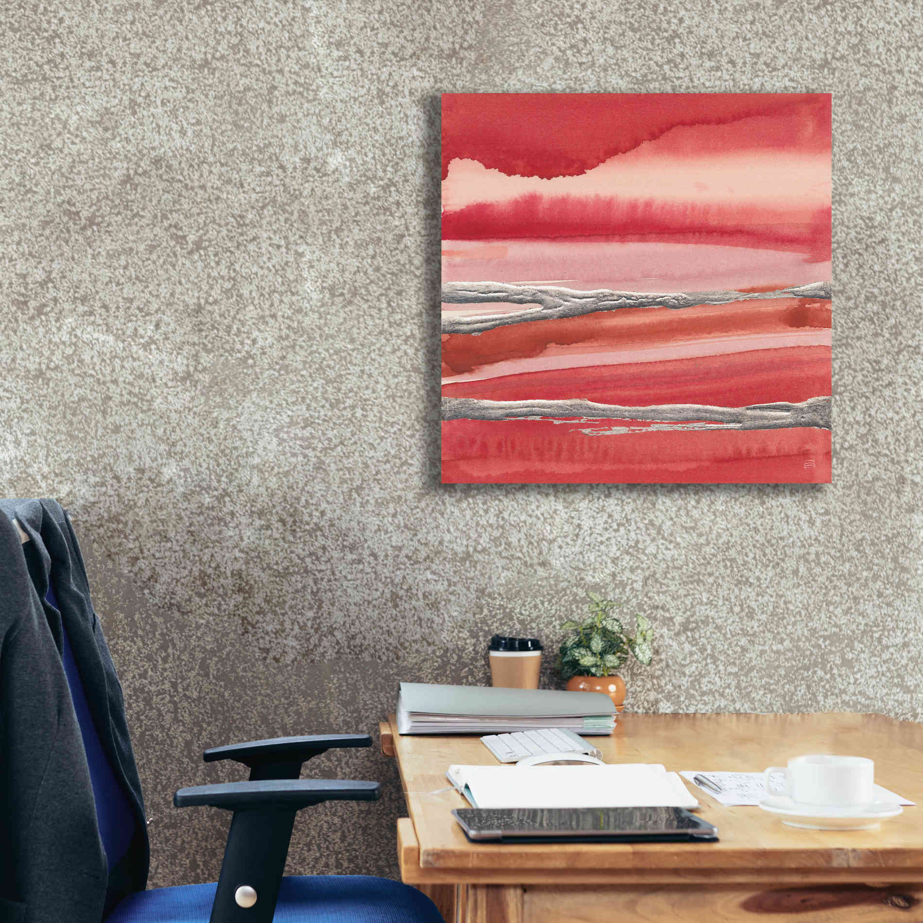 'Silver Marsh' by Chris Paschke, Canvas Wall Art,26 x 26