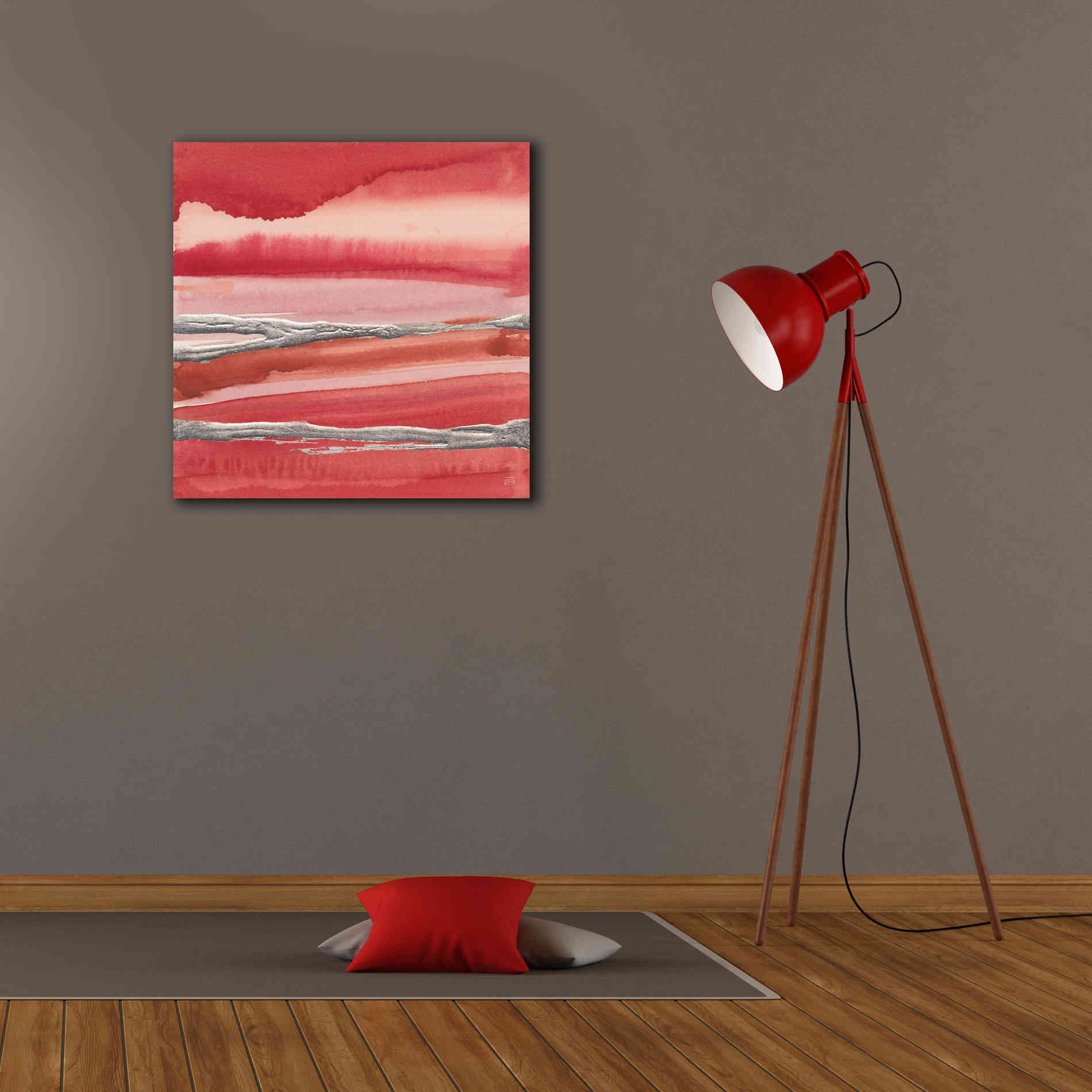 'Silver Marsh' by Chris Paschke, Canvas Wall Art,26 x 26