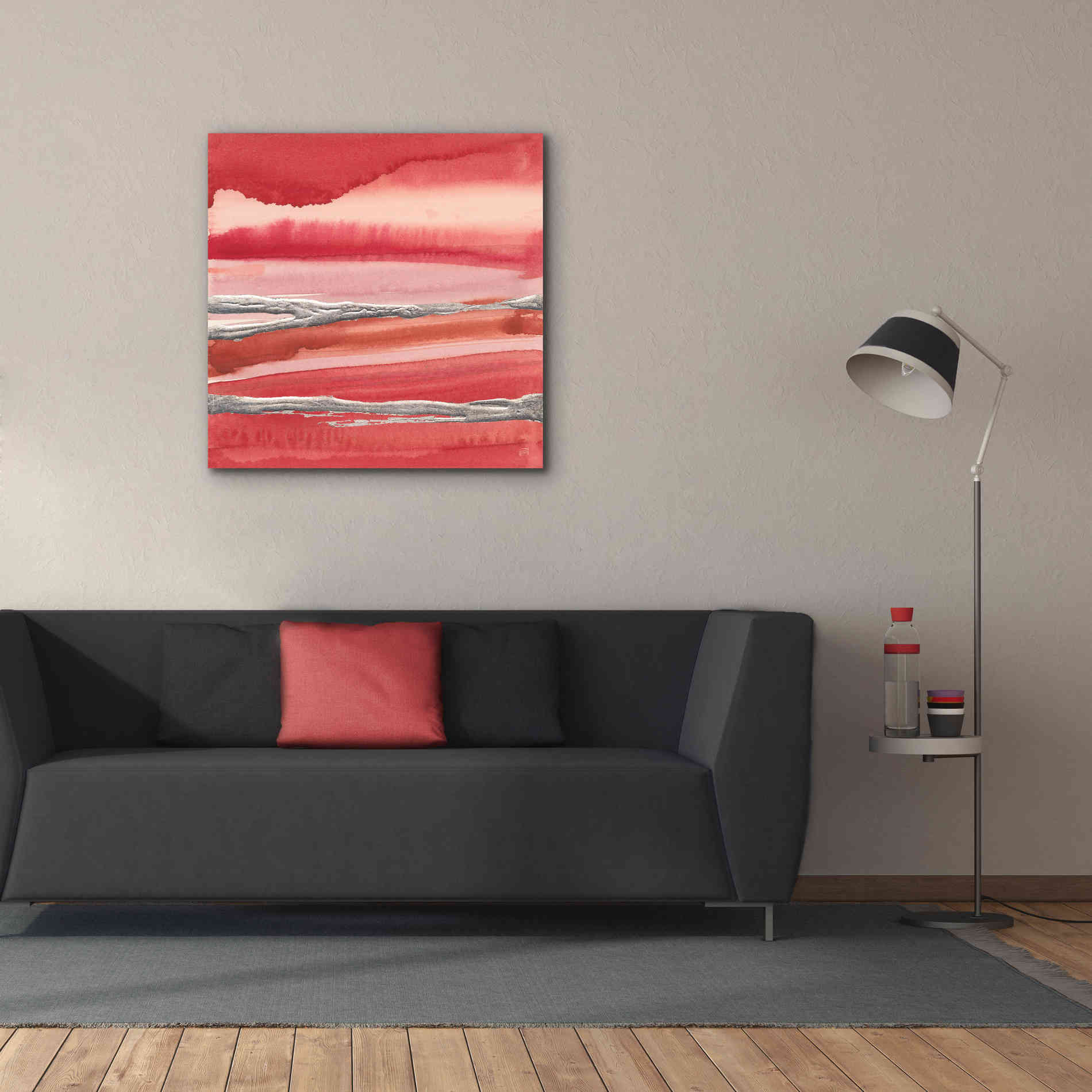 'Silver Marsh' by Chris Paschke, Canvas Wall Art,37 x 37