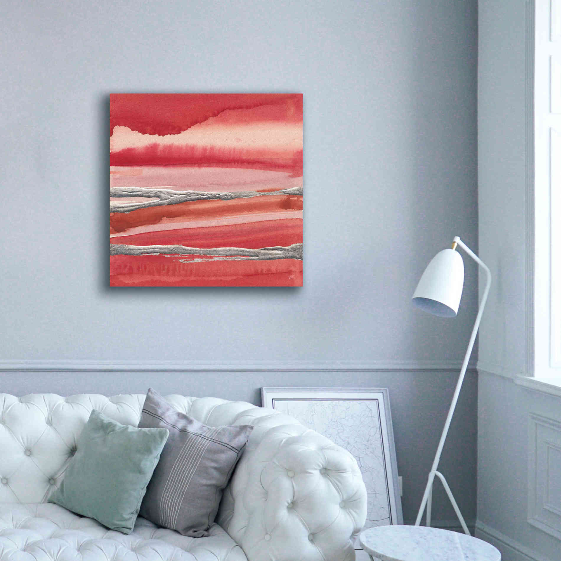 'Silver Marsh' by Chris Paschke, Canvas Wall Art,37 x 37