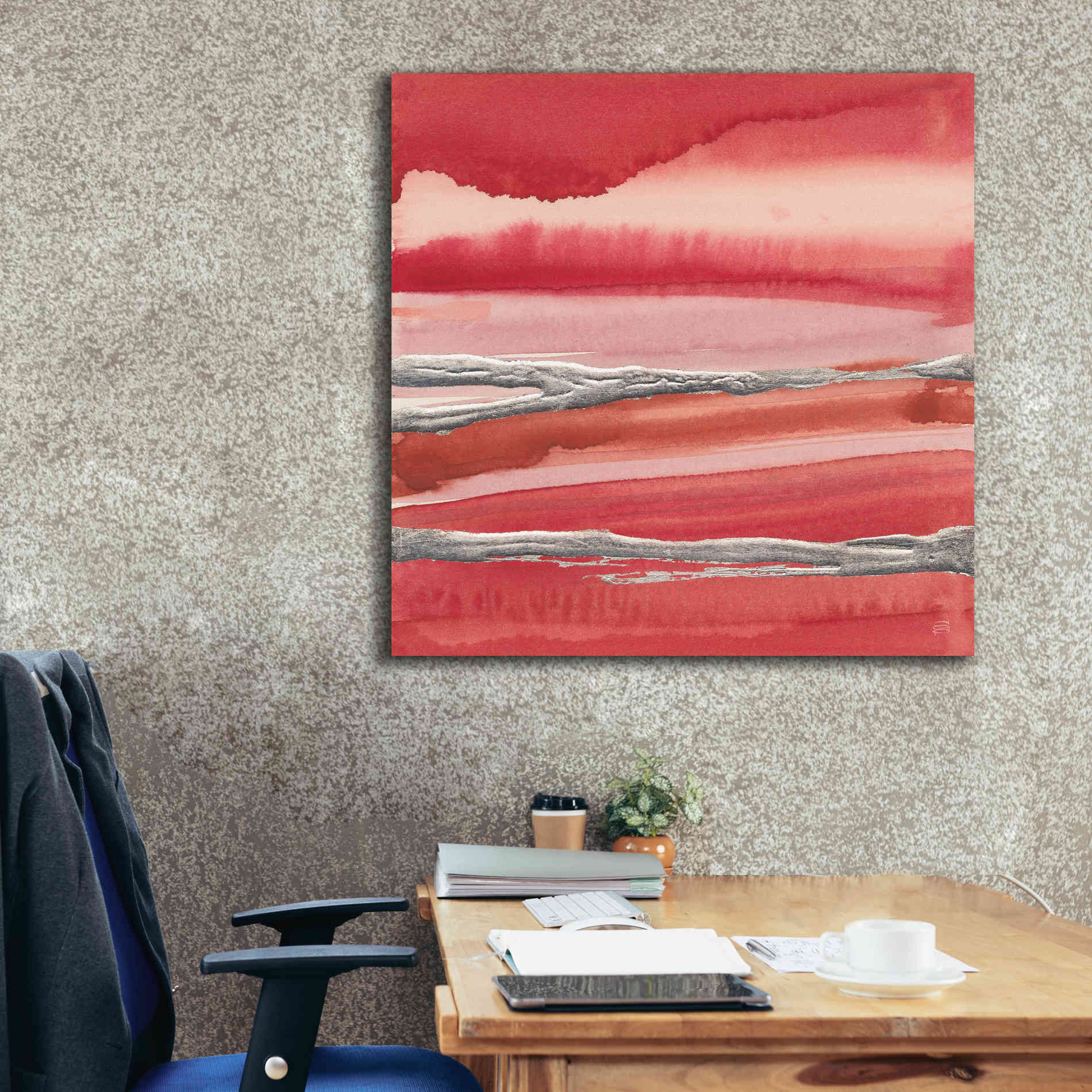 'Silver Marsh' by Chris Paschke, Canvas Wall Art,37 x 37