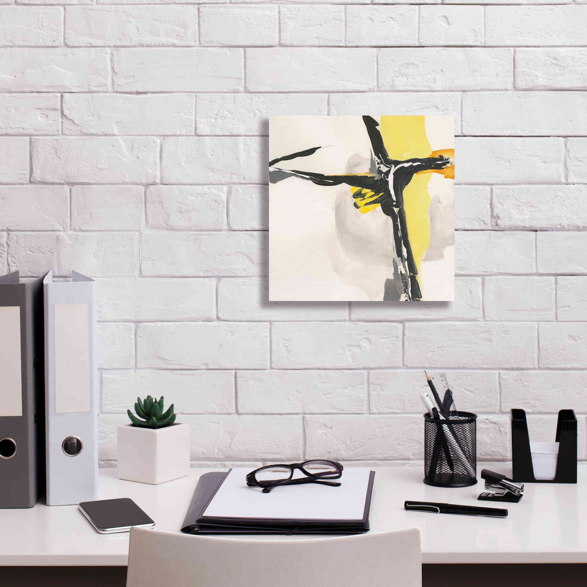 'Creamy Yellow II' by Chris Paschke, Canvas Wall Art,12 x 12