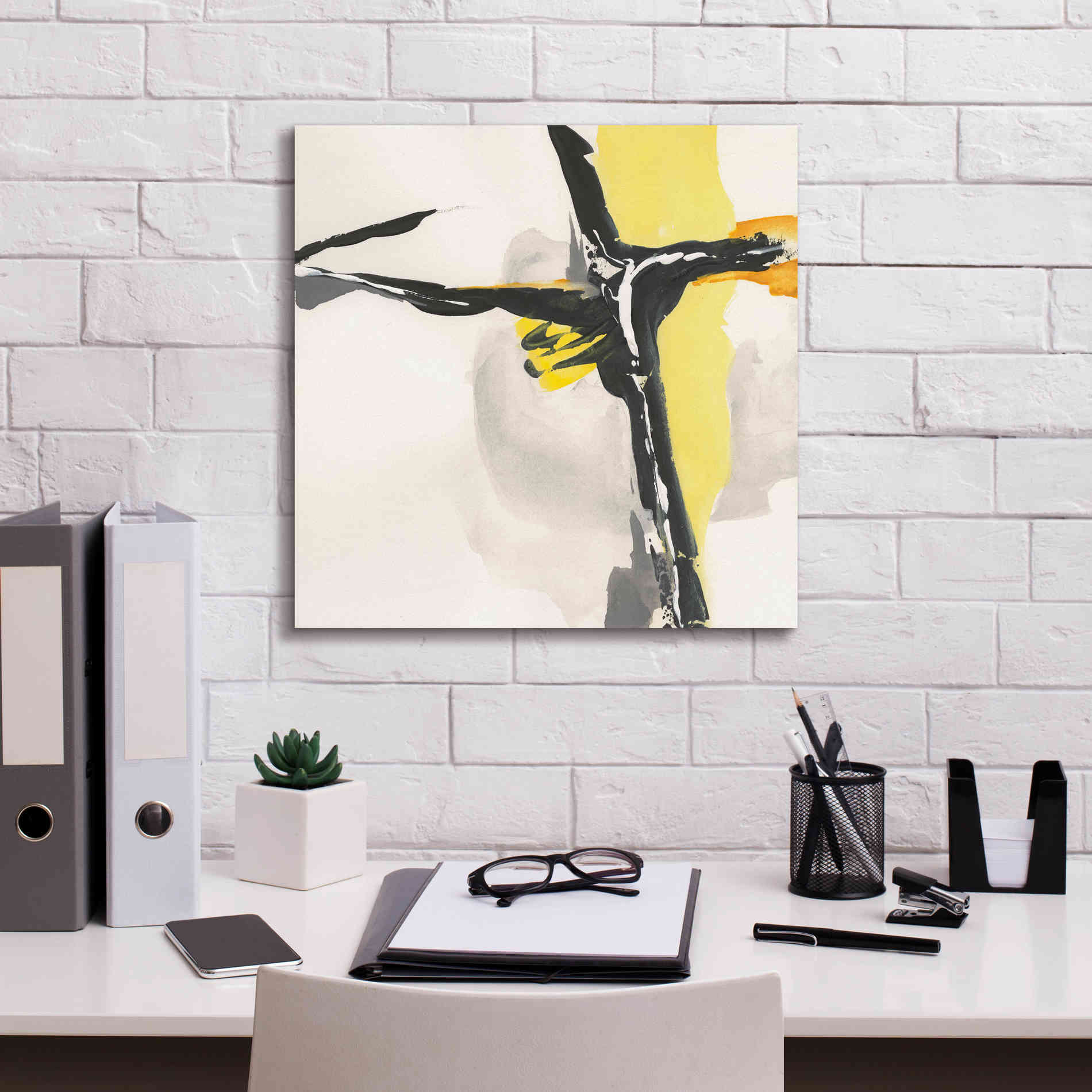 'Creamy Yellow II' by Chris Paschke, Canvas Wall Art,18 x 18