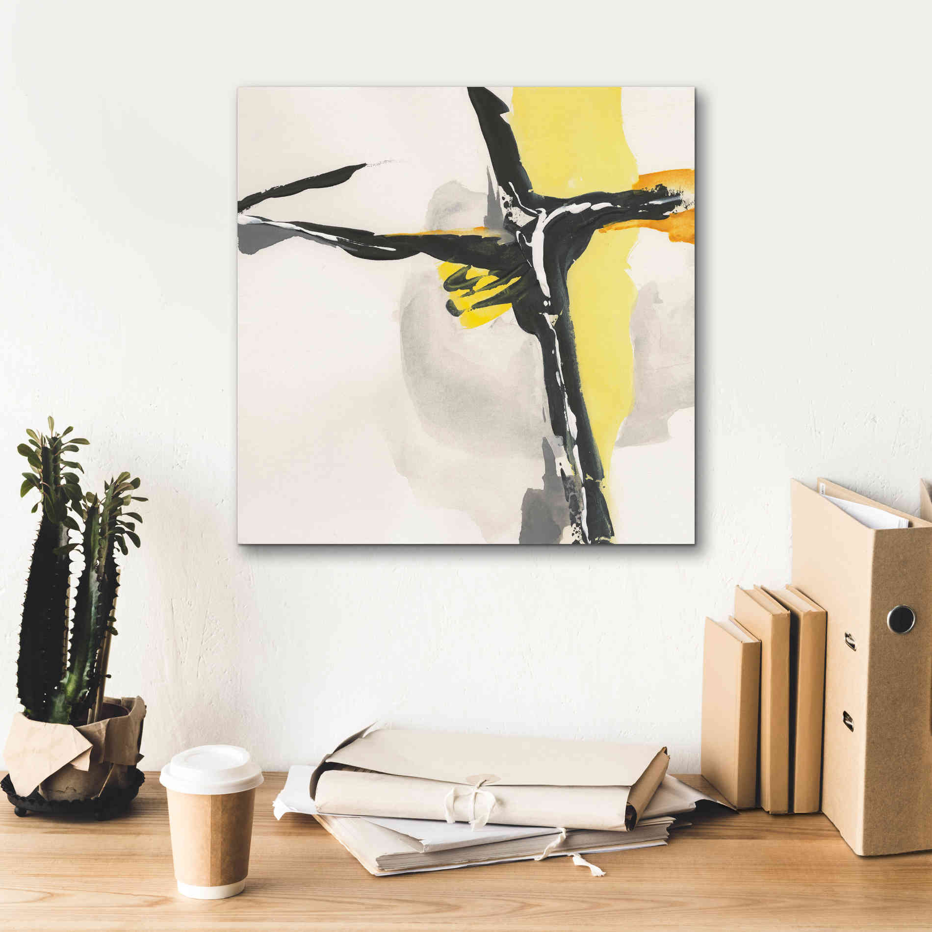 'Creamy Yellow II' by Chris Paschke, Canvas Wall Art,18 x 18