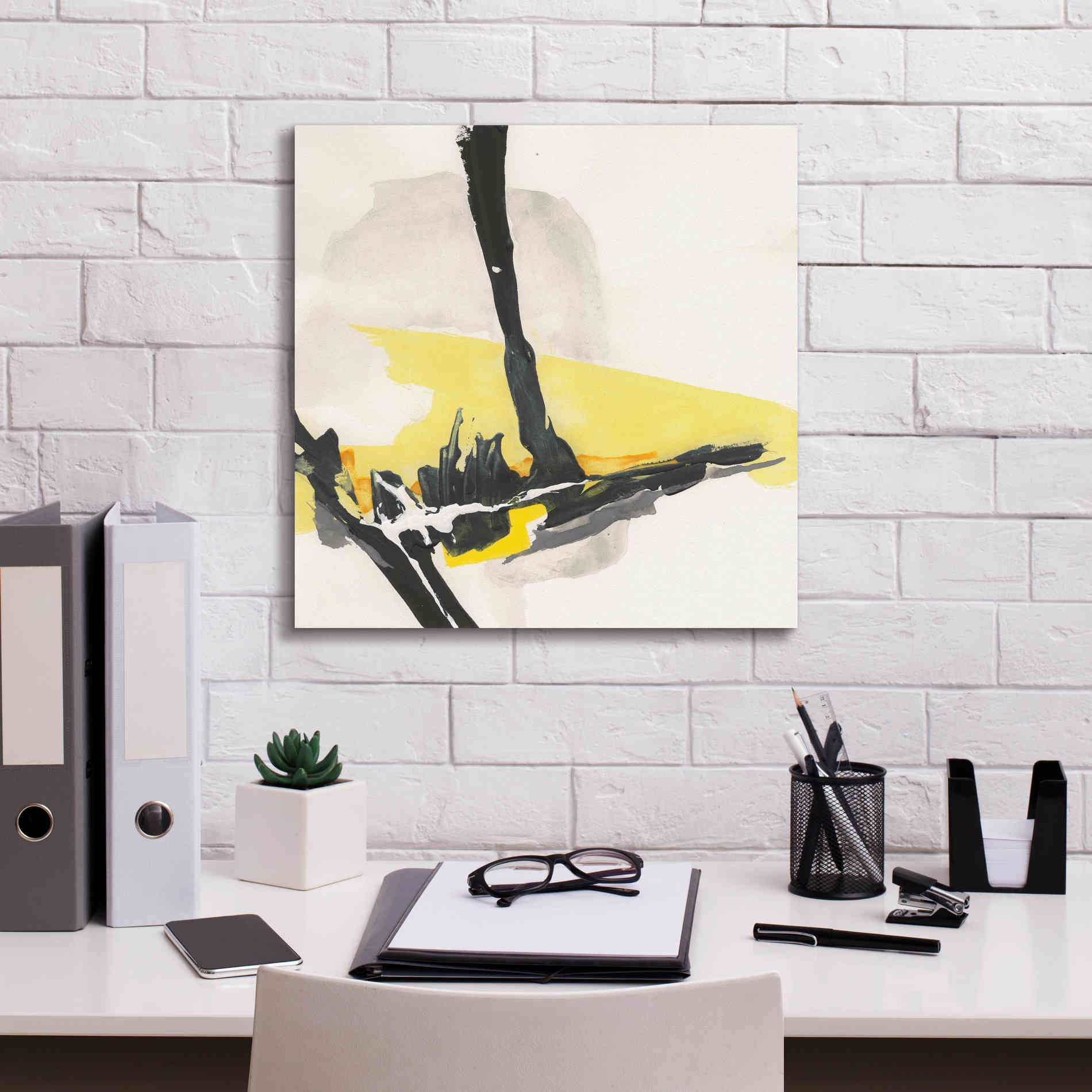 'Creamy Yellow IV' by Chris Paschke, Canvas Wall Art,18 x 18