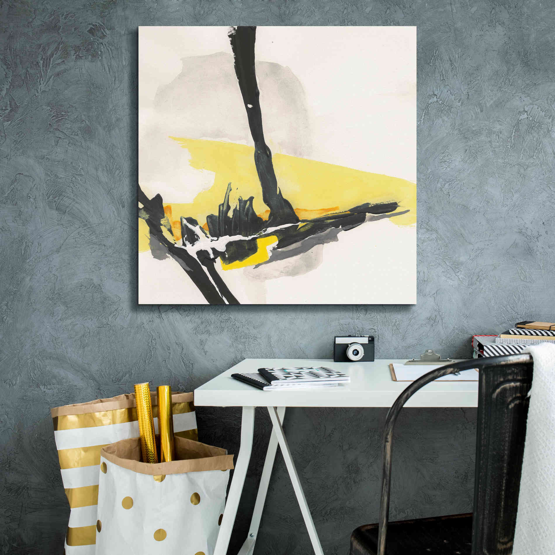 'Creamy Yellow IV' by Chris Paschke, Canvas Wall Art,26 x 26