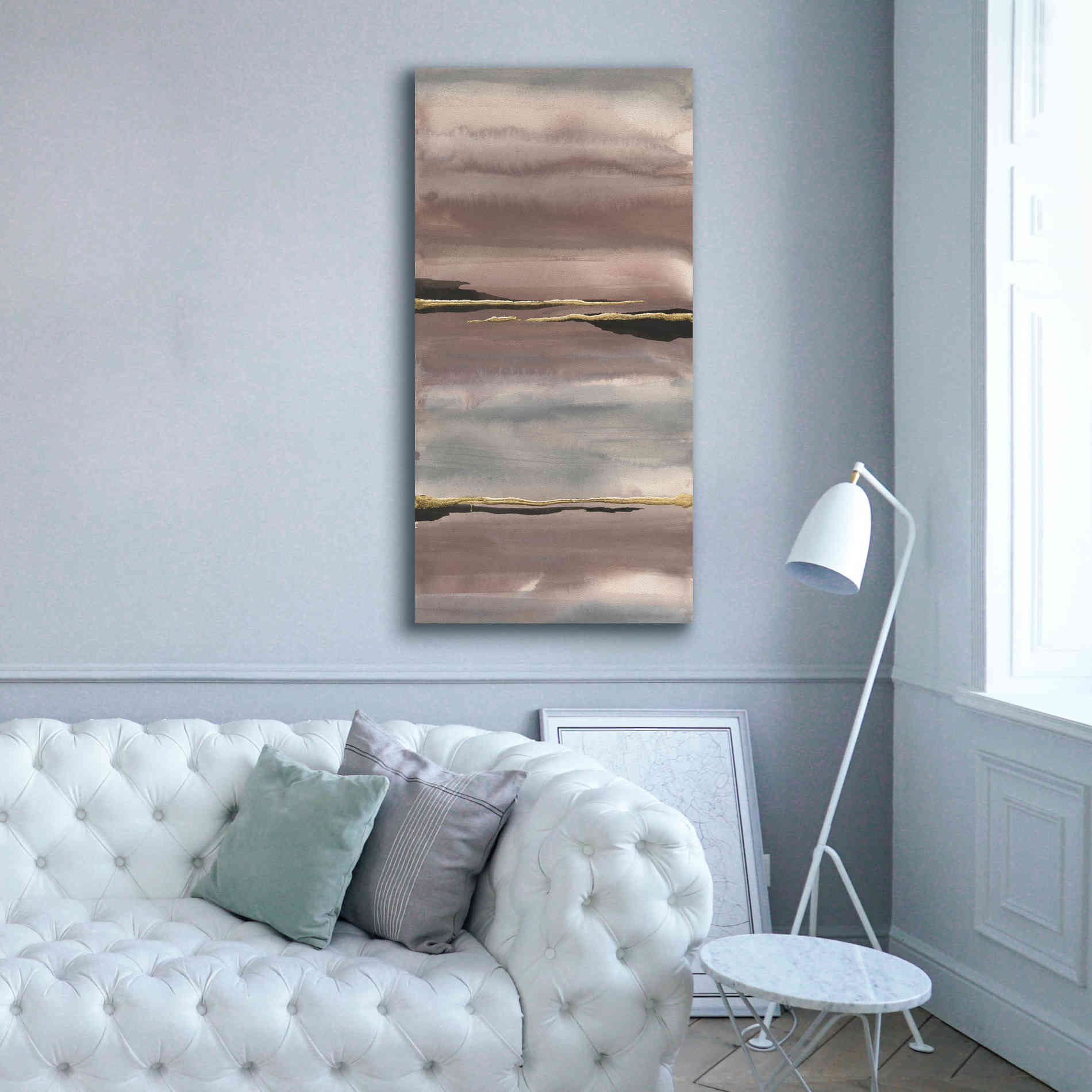 'Gilded Morning Fog III' by Chris Paschke, Canvas Wall Art,30 x 60