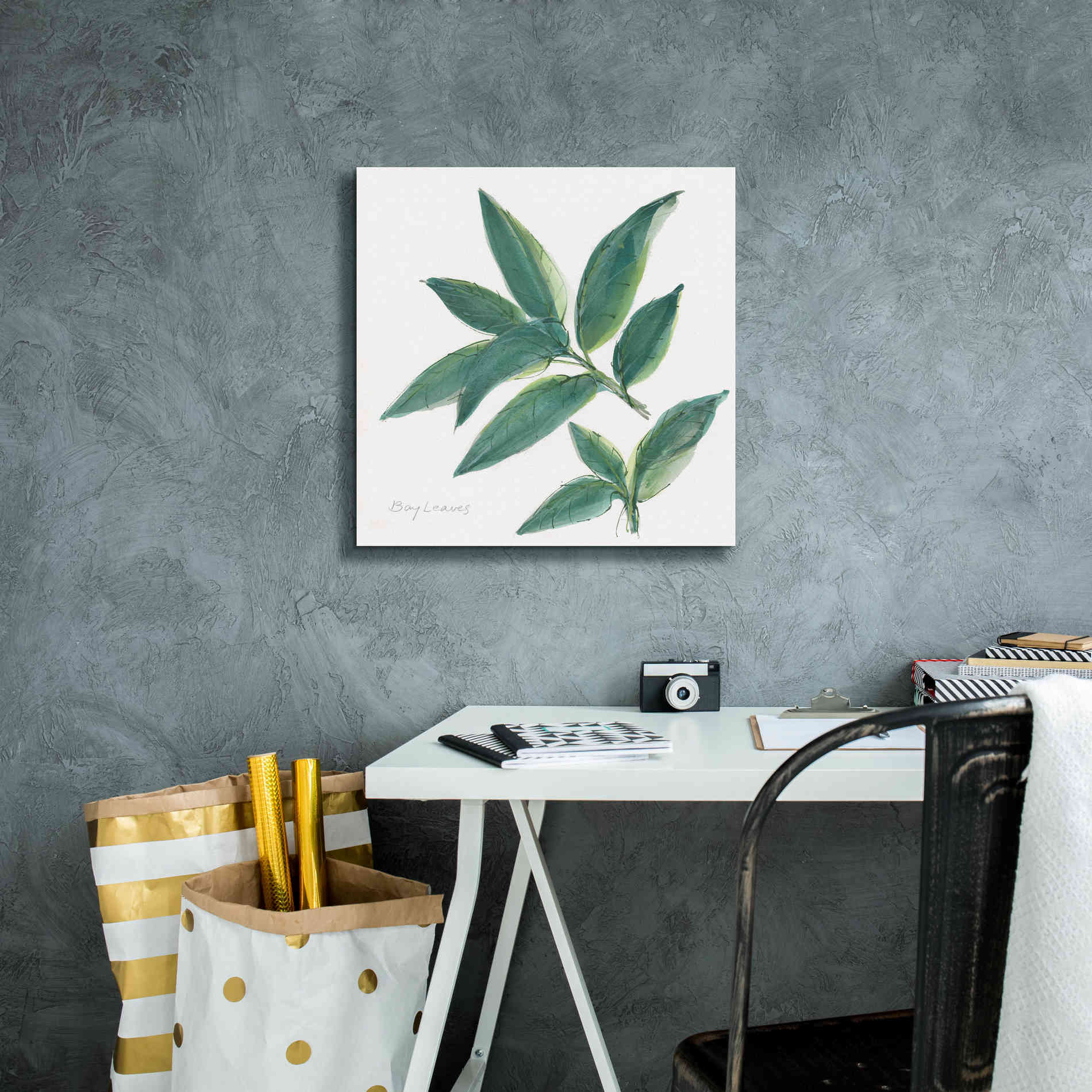 'Bay Leaf' by Chris Paschke, Canvas Wall Art,18 x 18